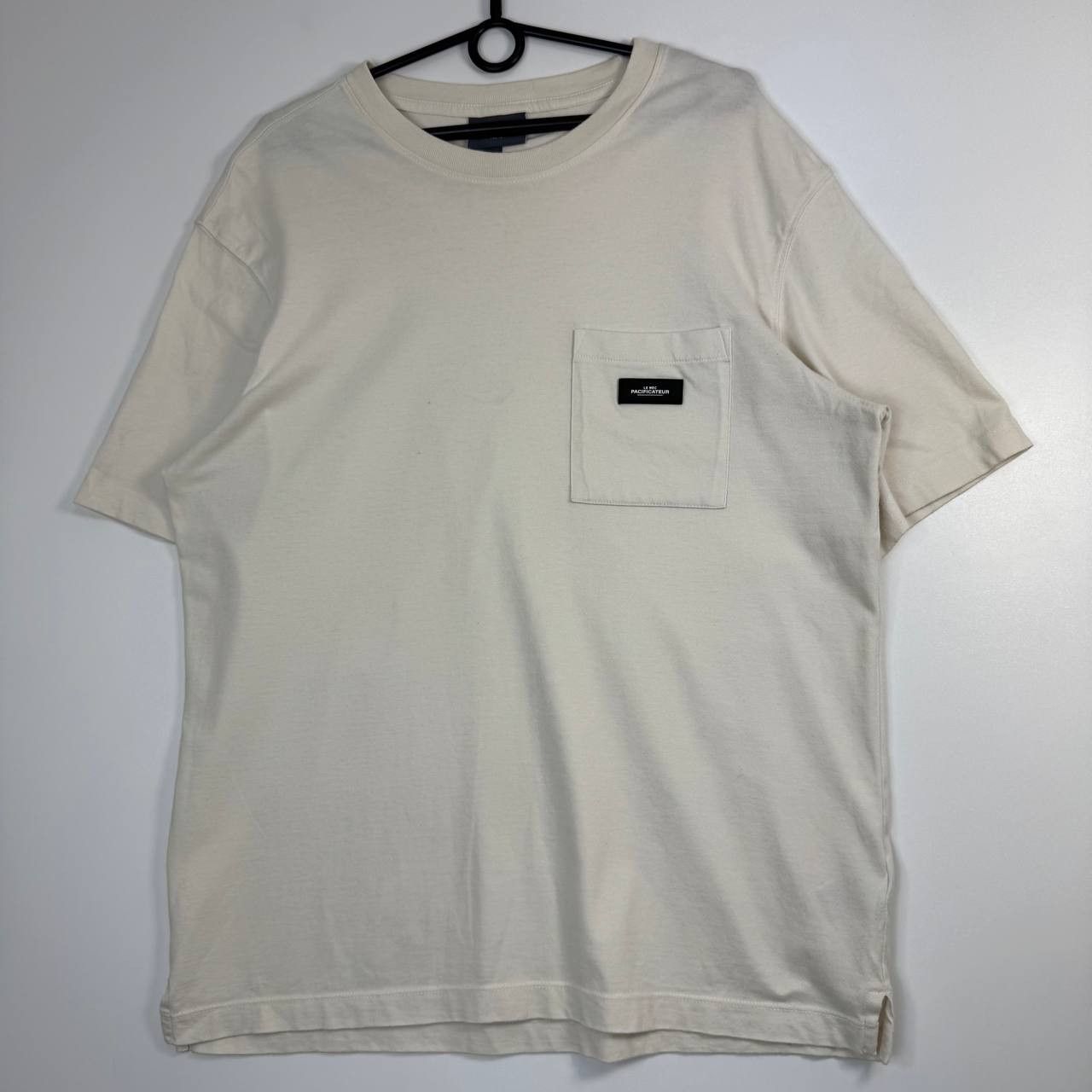H&M H&M Pocket T-Shirt Cream White Mens Size M Size US M / EU 48-50 / 2 - 1 Thumbnail