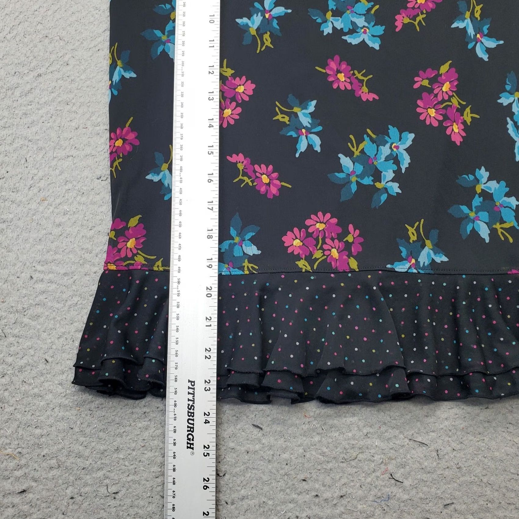 Express Express Skirt Women S Floral Multicolor Ruffle Hem Pull On Short Size: Womens Size S Size 28" / US 6 / IT 42 - 4 Thumbnail