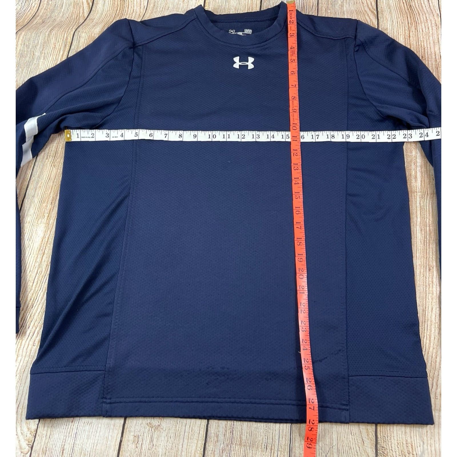 Under Armour Under Armour Mens Long Sleeve Shirt AllSeason Blue L Casual Activewear Pullover Size US L / EU 52-54 / 3 - 3 Thumbnail