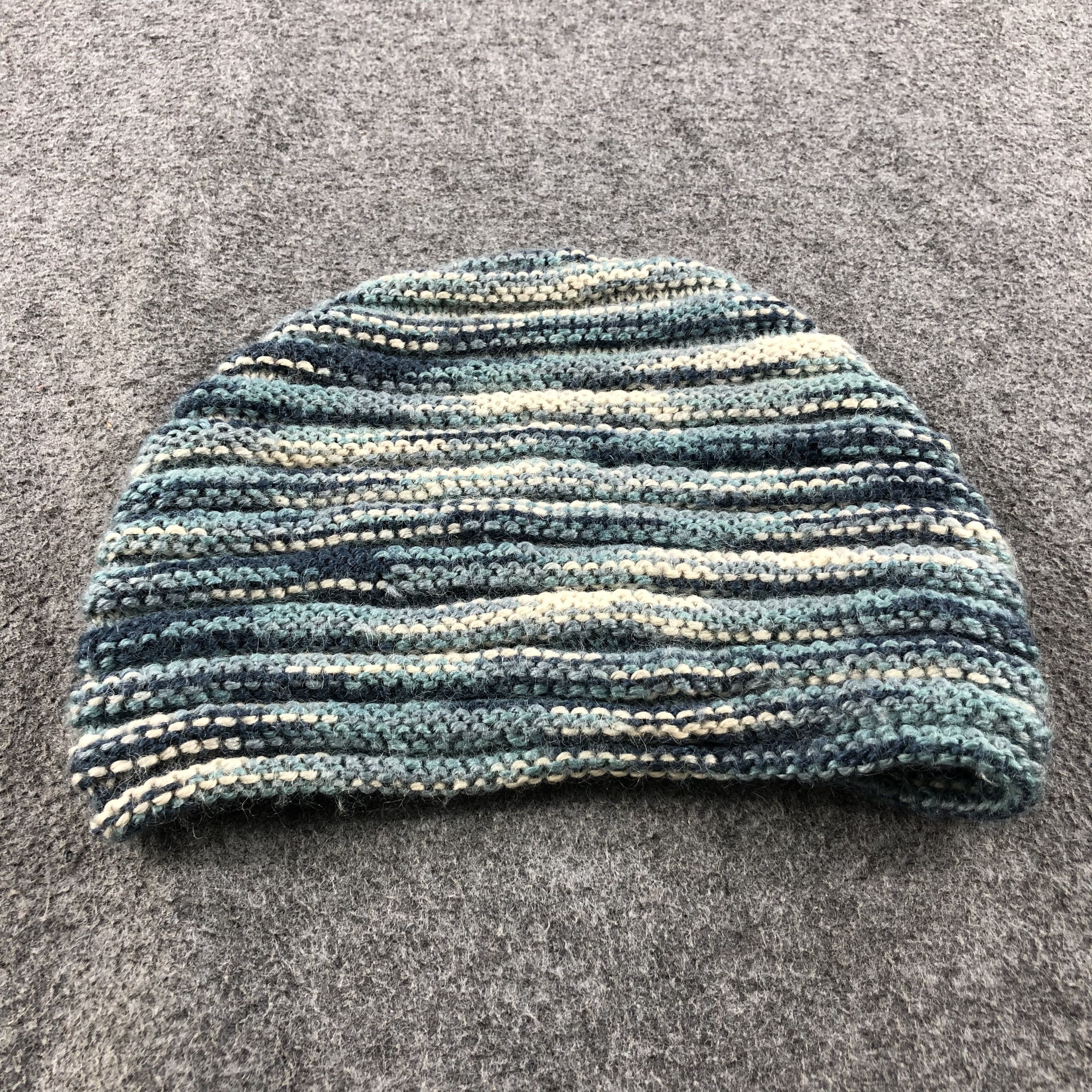 Vintage Unknown Pleated Beanie Snowcap Snow Hat Winter Hat B348 Size ONE SIZE - 4 Thumbnail