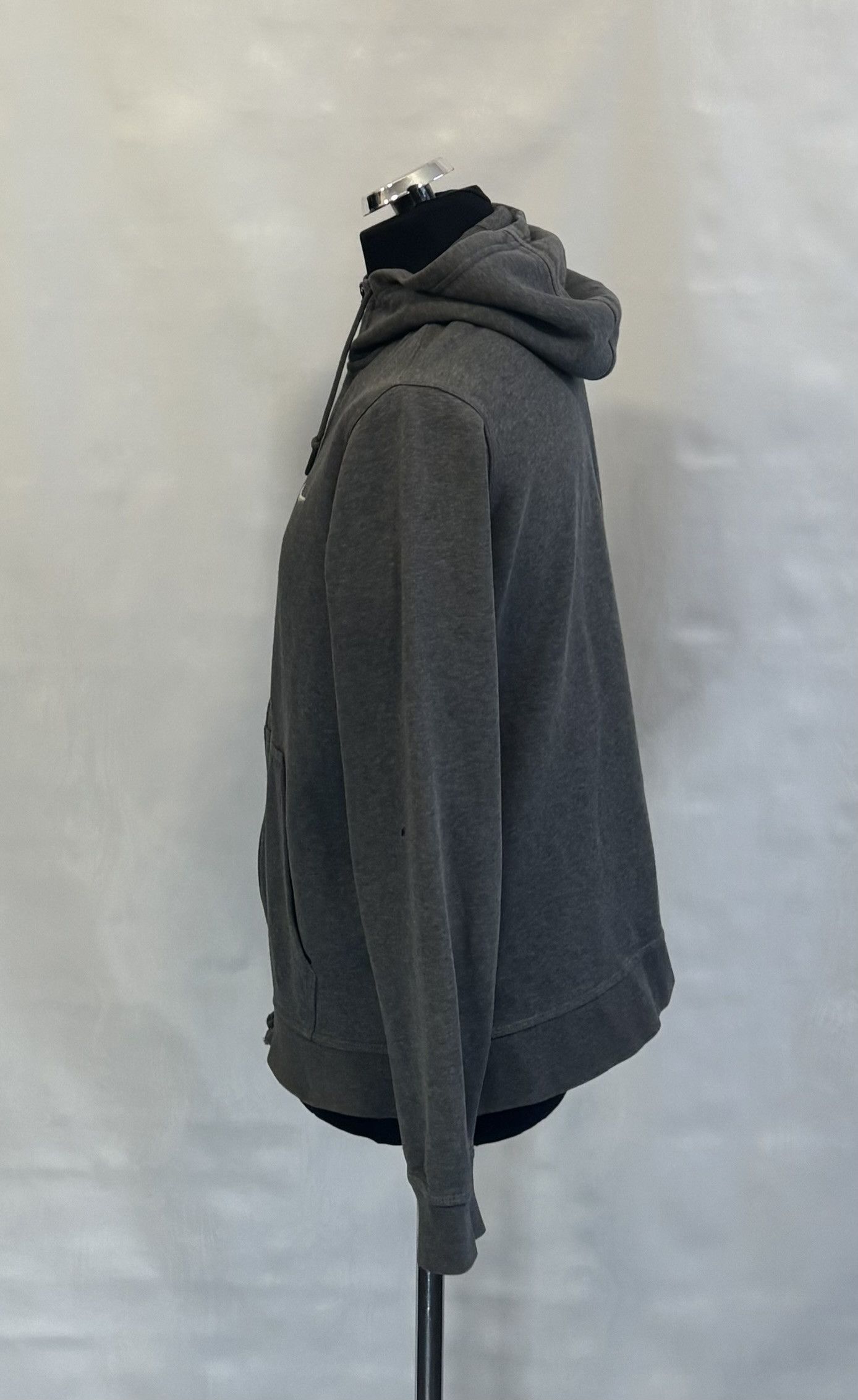 Nike Nike Club Swoosh Zip Hoodie Gray Dark Large Size US L / EU 52-54 / 3 - 3 Thumbnail