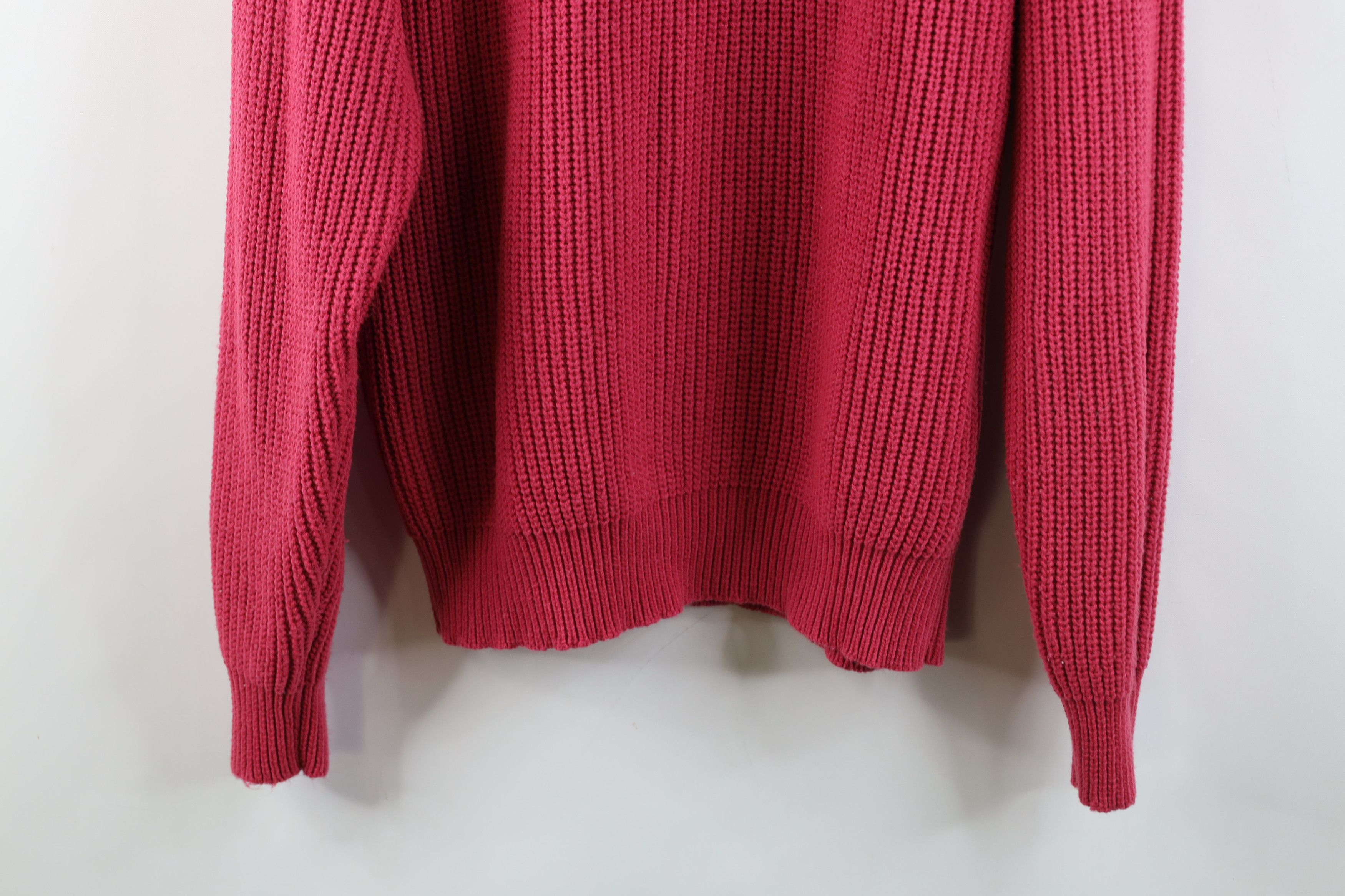 Vintage Vintage 80s 90s Streetwear Ribbed Knit Crewneck Sweater Size US XL / EU 56 / 4 - 9 Thumbnail