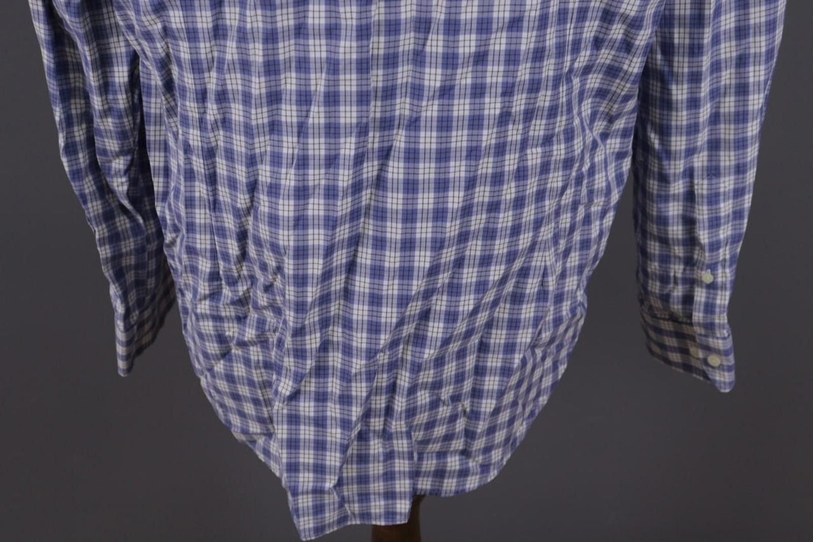 Eton Eton Contemporary Check Blue Shirt Size 45 17.75 XXL Size US M / EU 48-50 / 2 - 10 Thumbnail