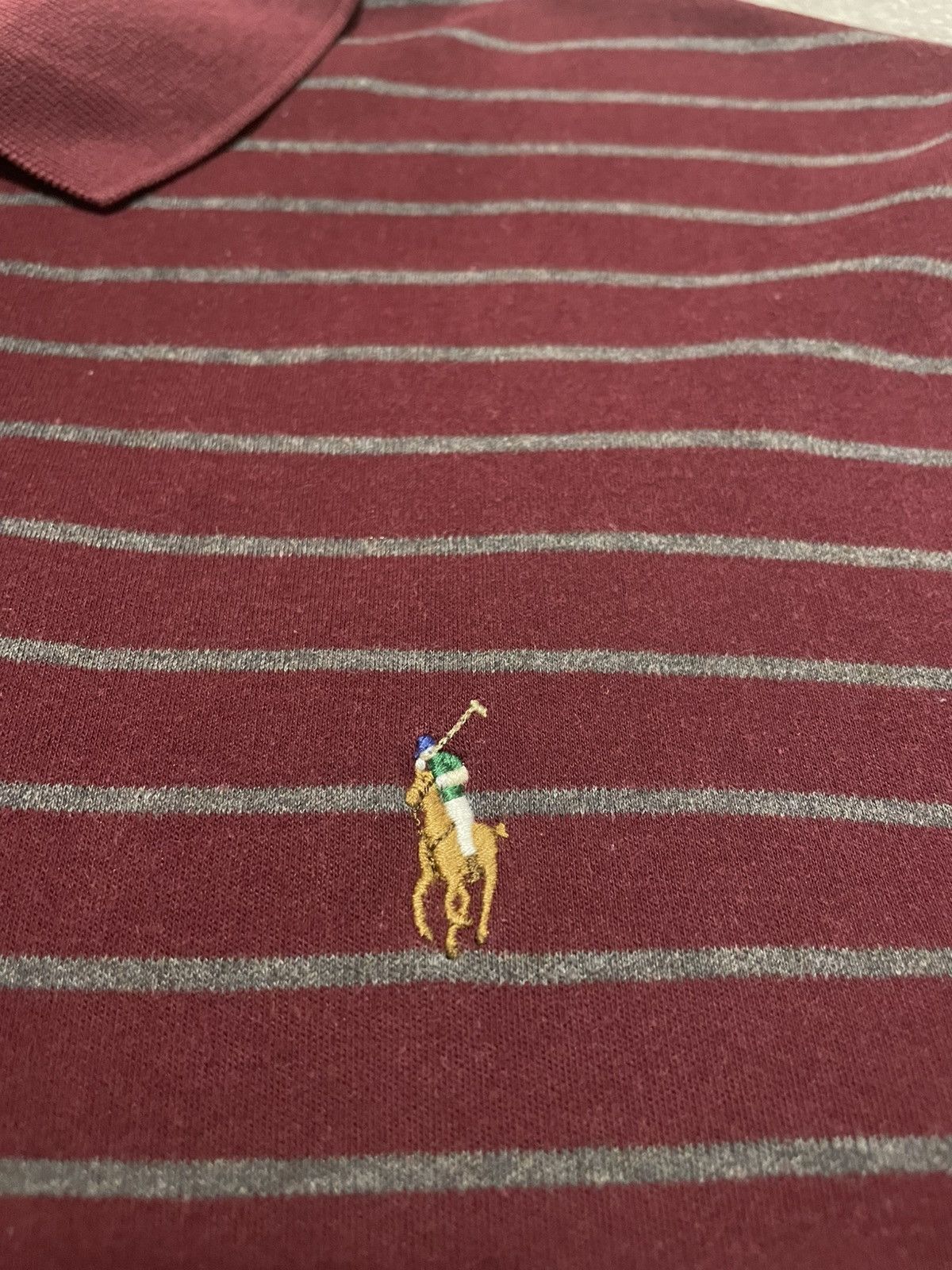 Polo Ralph Lauren Vintage Polo Ralph Lauren Striped Polo Shirt Y2K Size L Size US L / EU 52-54 / 3 - 6 Thumbnail