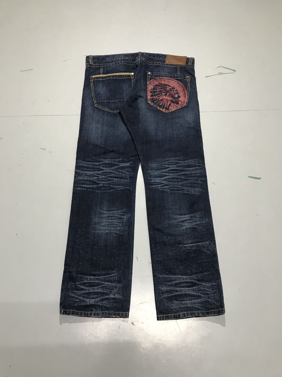 JNCO Vintage heritage america embroidered denim Size US 42 / EU 58 - 1 Thumbnail