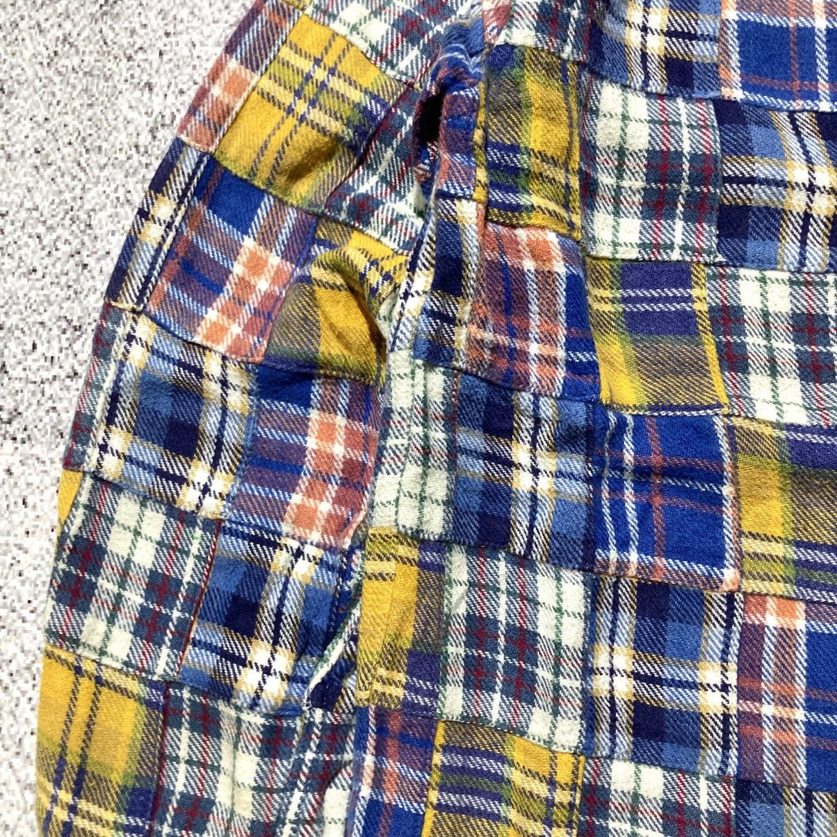 Japanese Brand 2000s Ships Patchwork Madrass Heavy Weight Button Up Shirt Size US S / EU 44-46 / 1 - 7 Thumbnail