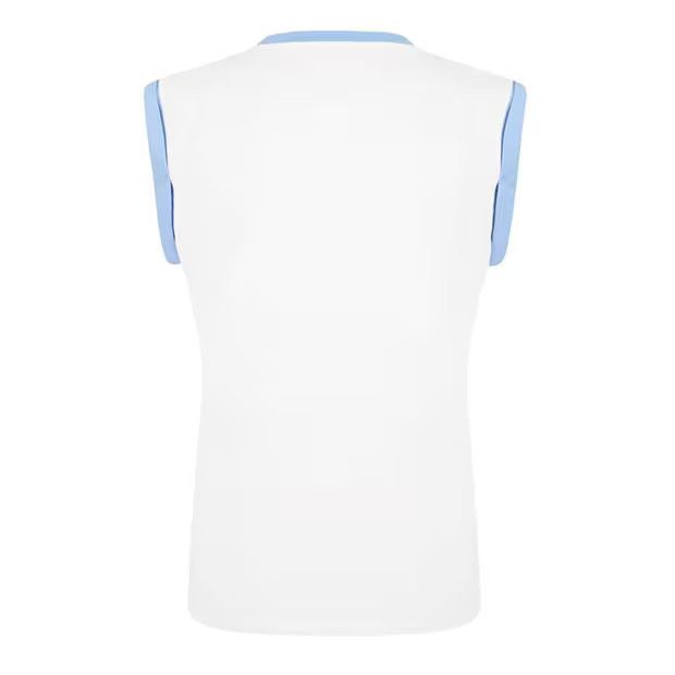 Balmain o1g2r1mq0924 Button Tank Tops in Blanc & Blue Size XS / US 0-2 / IT 36-38 - 4 Thumbnail