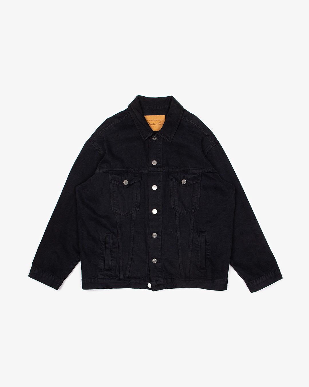 MARTINE ROSE BLACK OVERSIZED DENIM JACKET