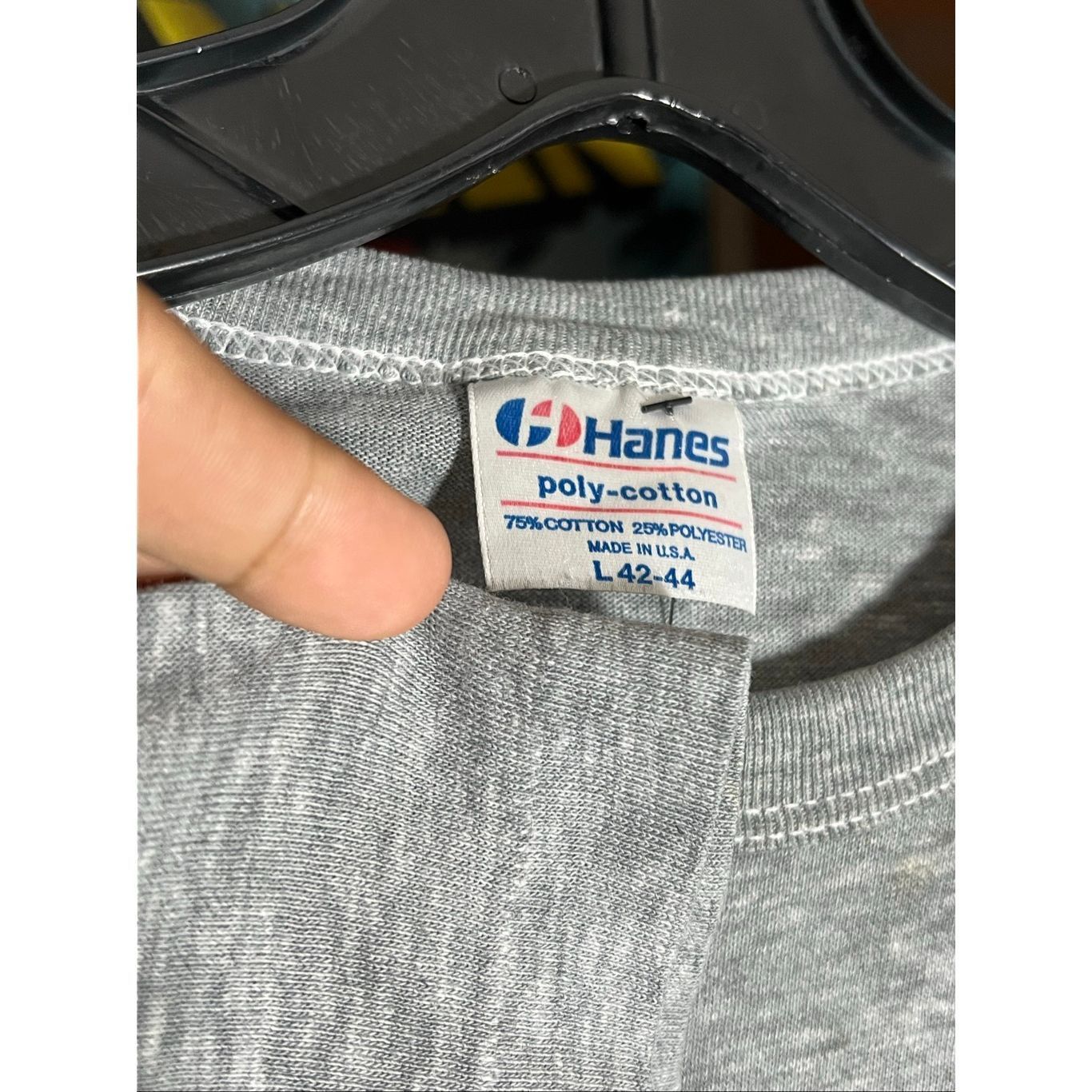 Hanes Vintage 80s US Navy Death From Below Tee Size US L / EU 52-54 / 3 - 3 Thumbnail