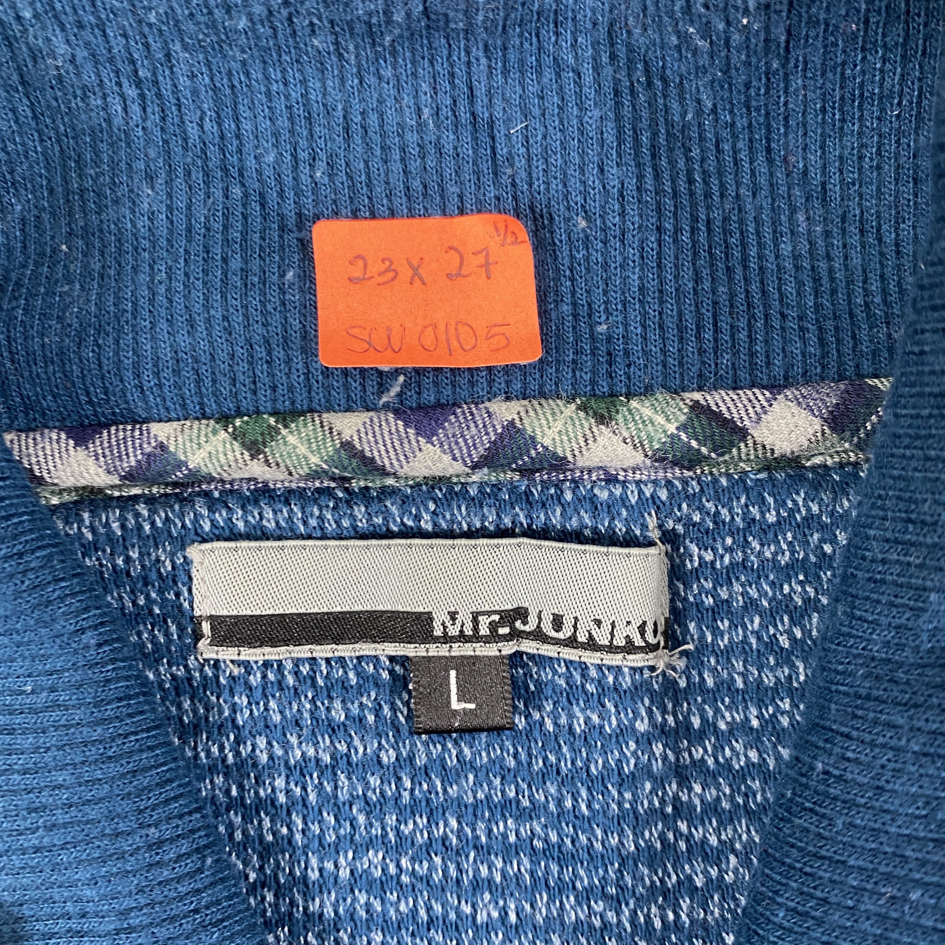 Japanese Brand Vintage Mr.Junko Single Pocket Button Sweatshirt - SW0105 Size US M / EU 48-50 / 2 - 5 Thumbnail