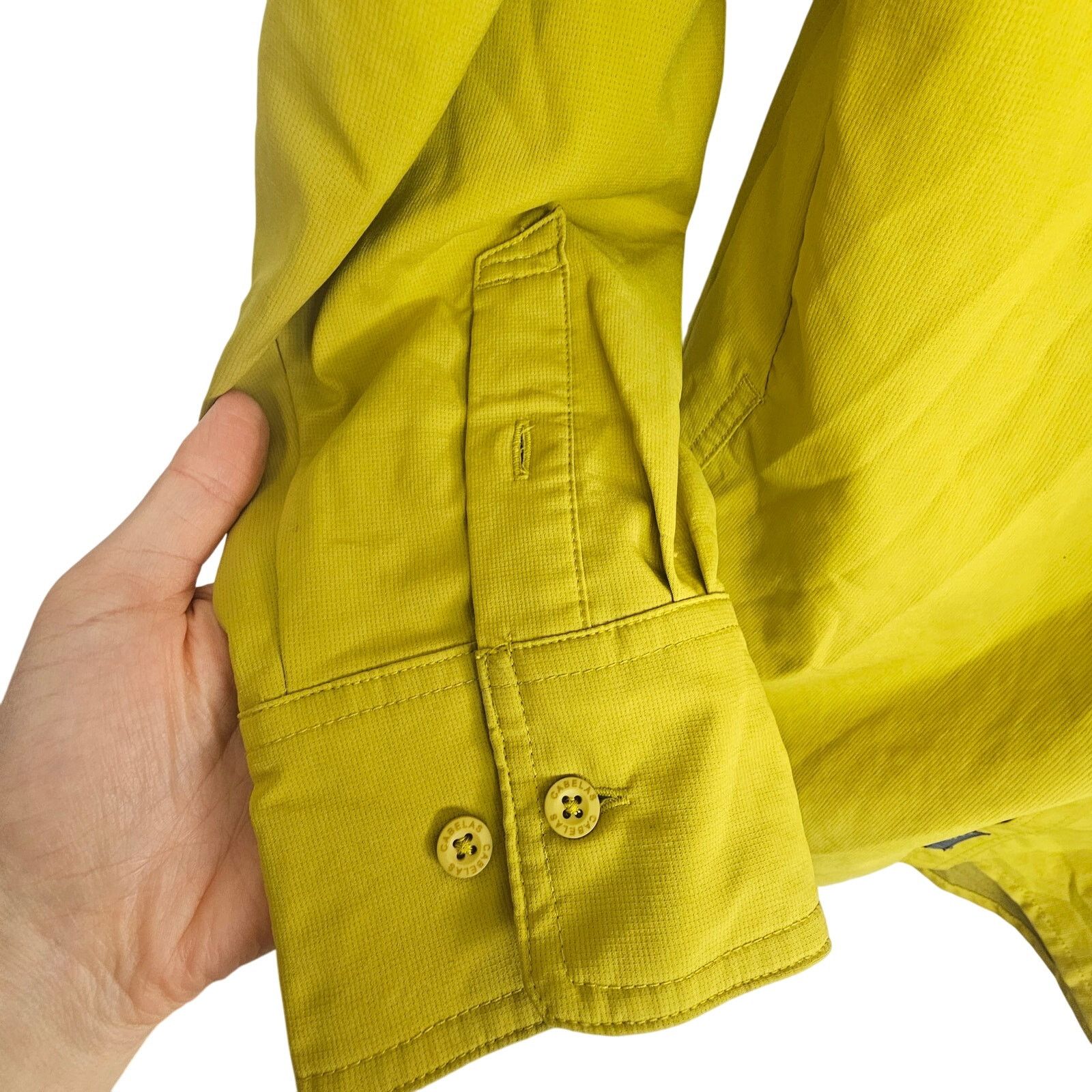 Cabelas Cabelas Guidewear Shirt Men L? Yellow Vented LS Button Size US L / EU 52-54 / 3 - 6 Thumbnail