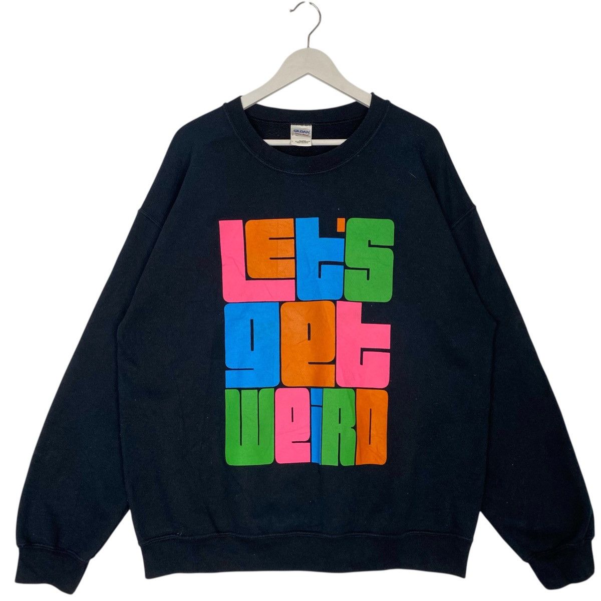 Other Vintage Gildan Big Logo Printed Crewneck Sweatshirt Black L Size US L / EU 52-54 / 3 - 1 Thumbnail