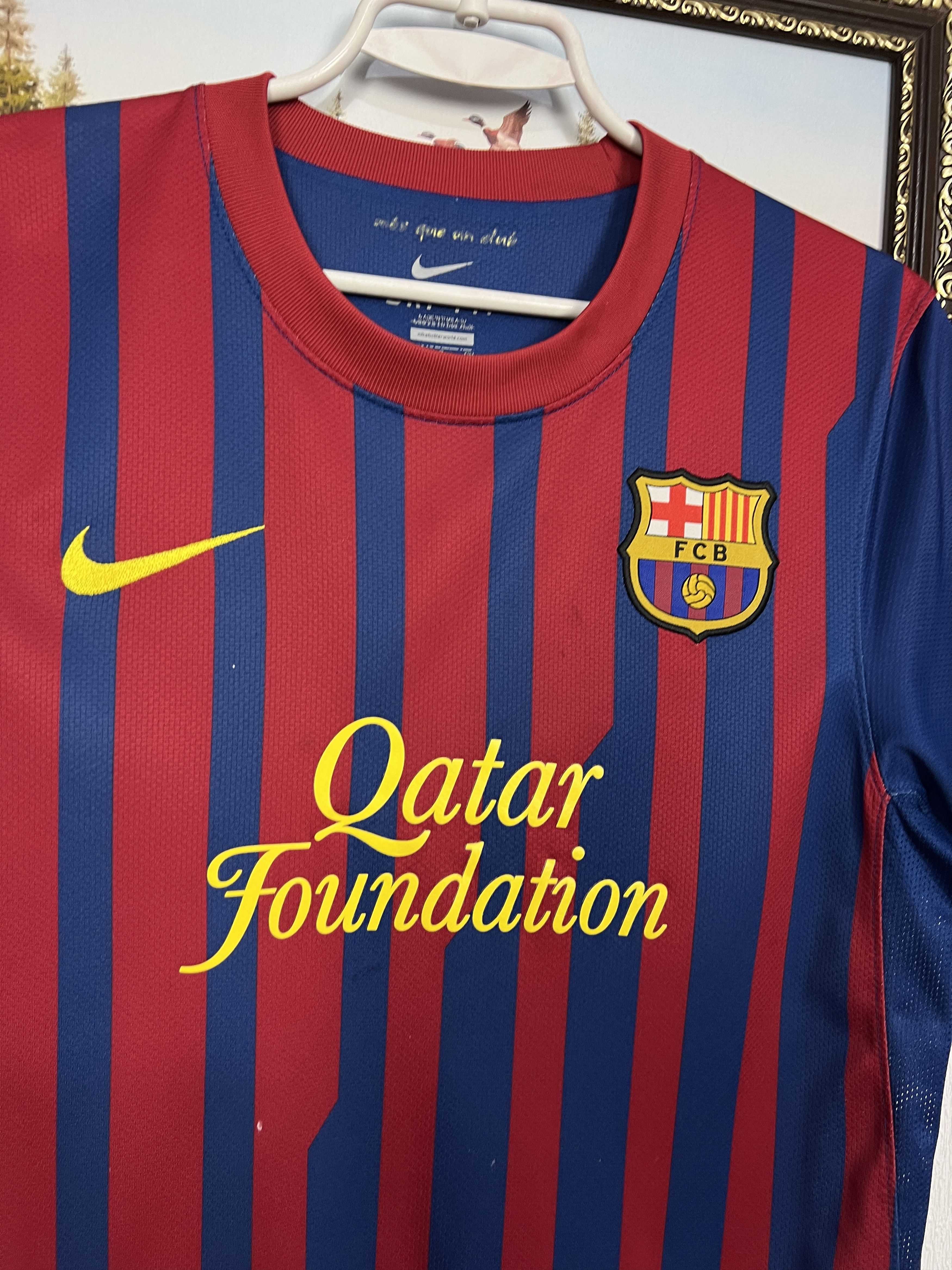 Nike Barcelona football shirt Soccer Messi Jersey Trikot Camiseta Size US S / EU 44-46 / 1 - 5 Thumbnail