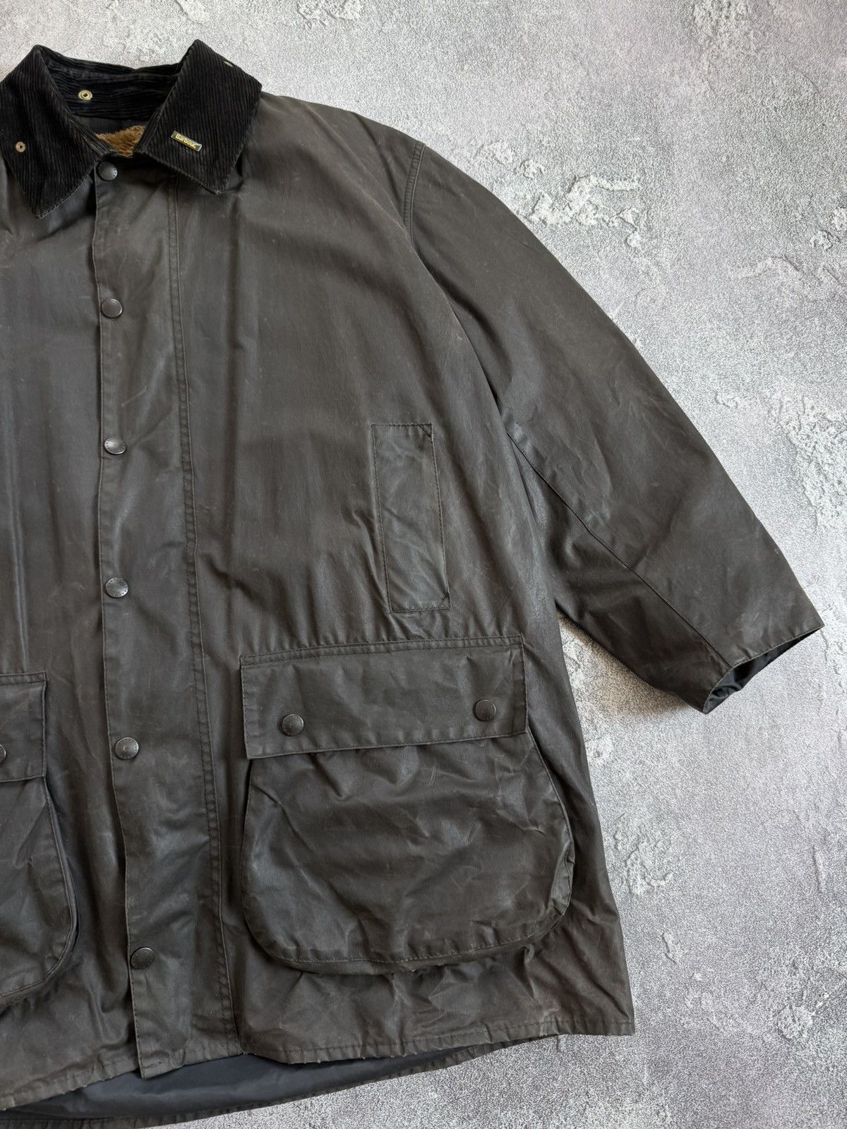 Barbour × Vintage Barbour A206 Border C48/112cm jacket + lining coat waxed wax Size US XL / EU 56 / 4 - 9 Thumbnail