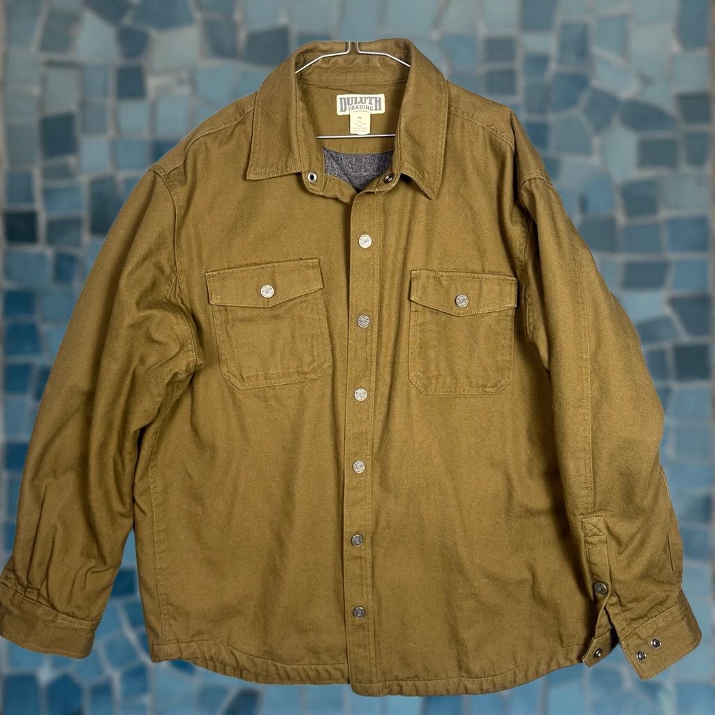 Vintage Duluth Hanger Bender Fire Hose Fleece Lined Shirt Jacket Men's XL Workwear 31500 Size US XL / EU 56 / 4 - 1 Thumbnail
