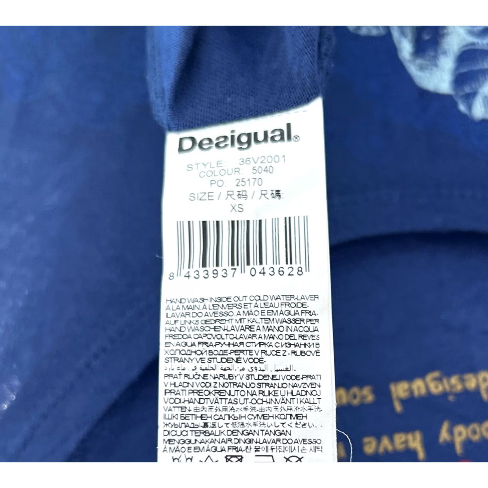 Desigual Desigual Dress XS Womens A-Line Knee Length Blue/Black VINTAGE? Size XS / US 0-2 / IT 36-38 - 4 Thumbnail