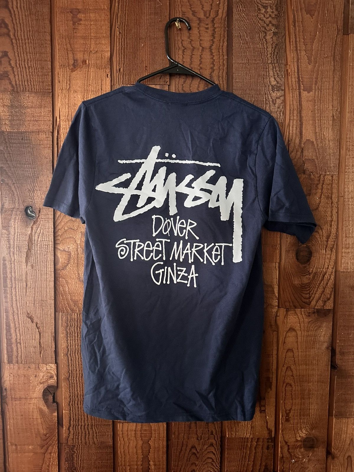 Stussy Stussy Dover Street Market Los Angeles Navy T-Shirt Size L