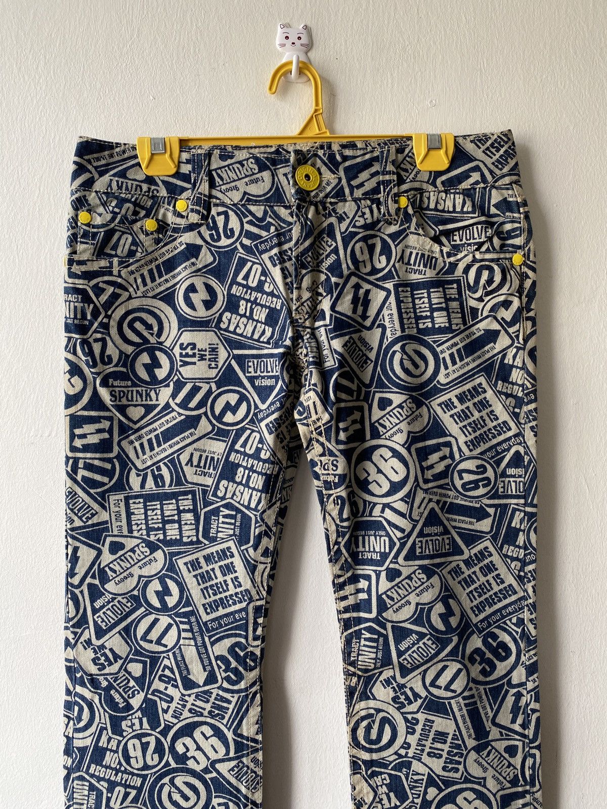Hysteric Glamour × Japanese Brand Japanese Brand Original Jeans Fullprint Design Denim Size US 32 / EU 48 - 3 Thumbnail