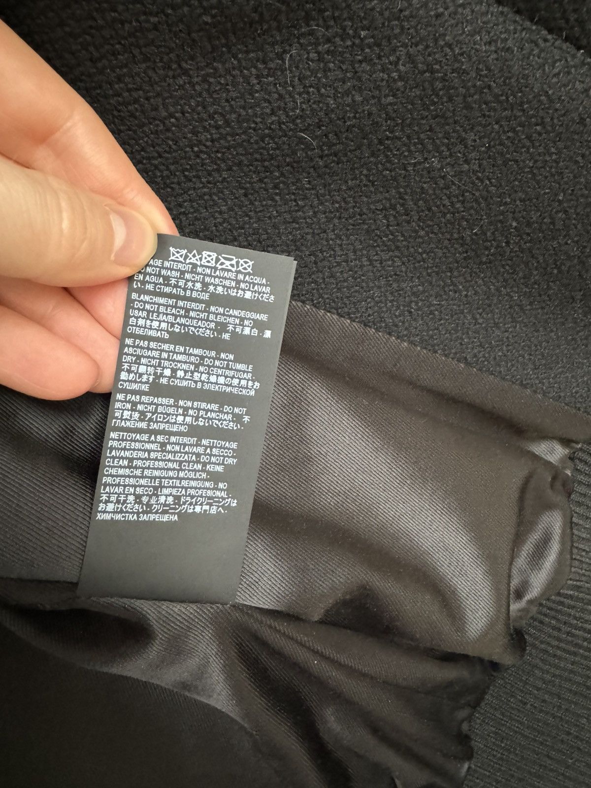 Saint Laurent Paris SAINT LAURENT Black Wool Varsity Bomber Jacket Size US M / EU 48-50 / 2 - 7 Thumbnail