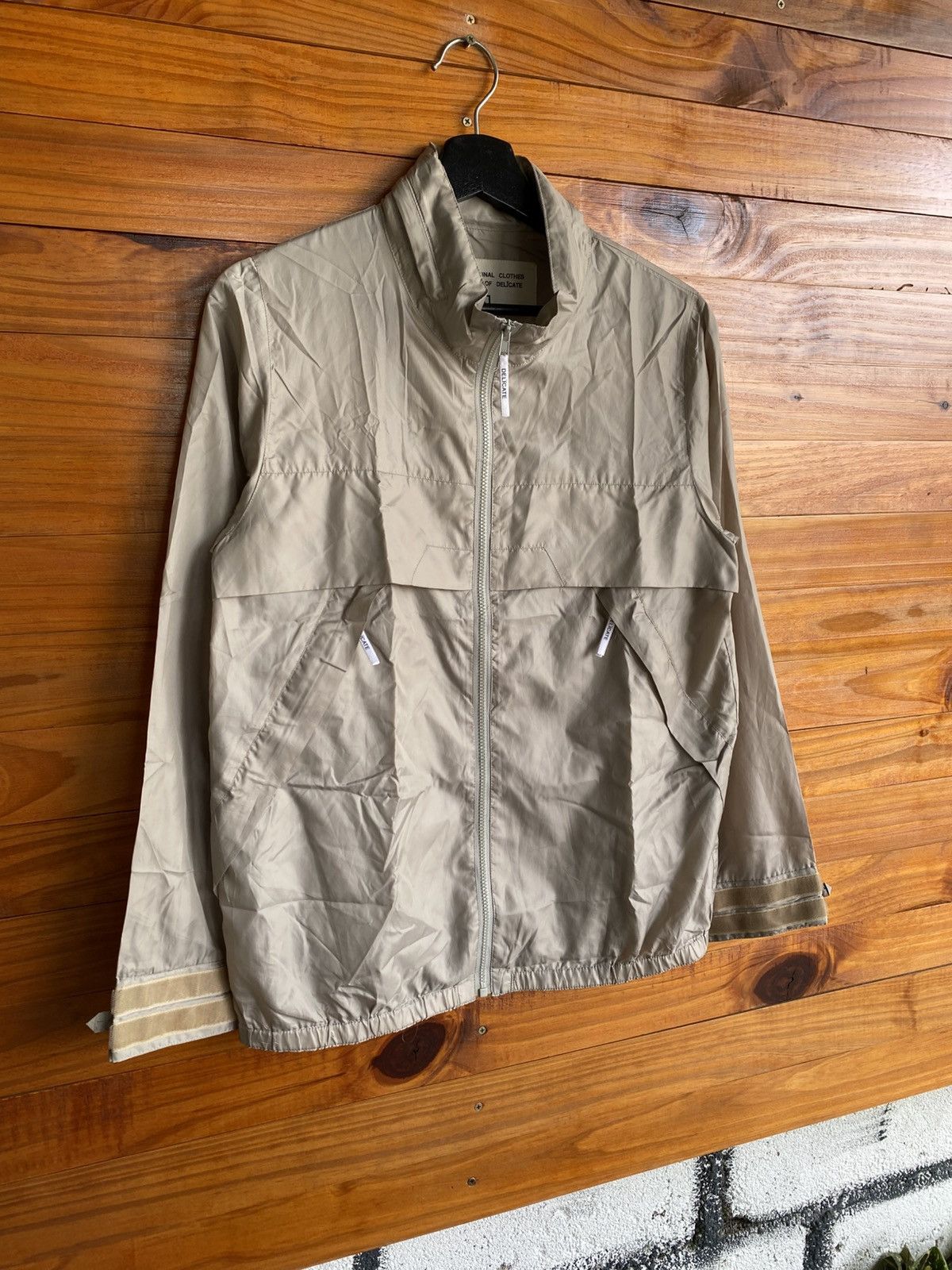 Japanese Brand Delicate Original Clothes Light Beige Zip Jacket Minimalist Size US M / EU 48-50 / 2 - 5 Thumbnail