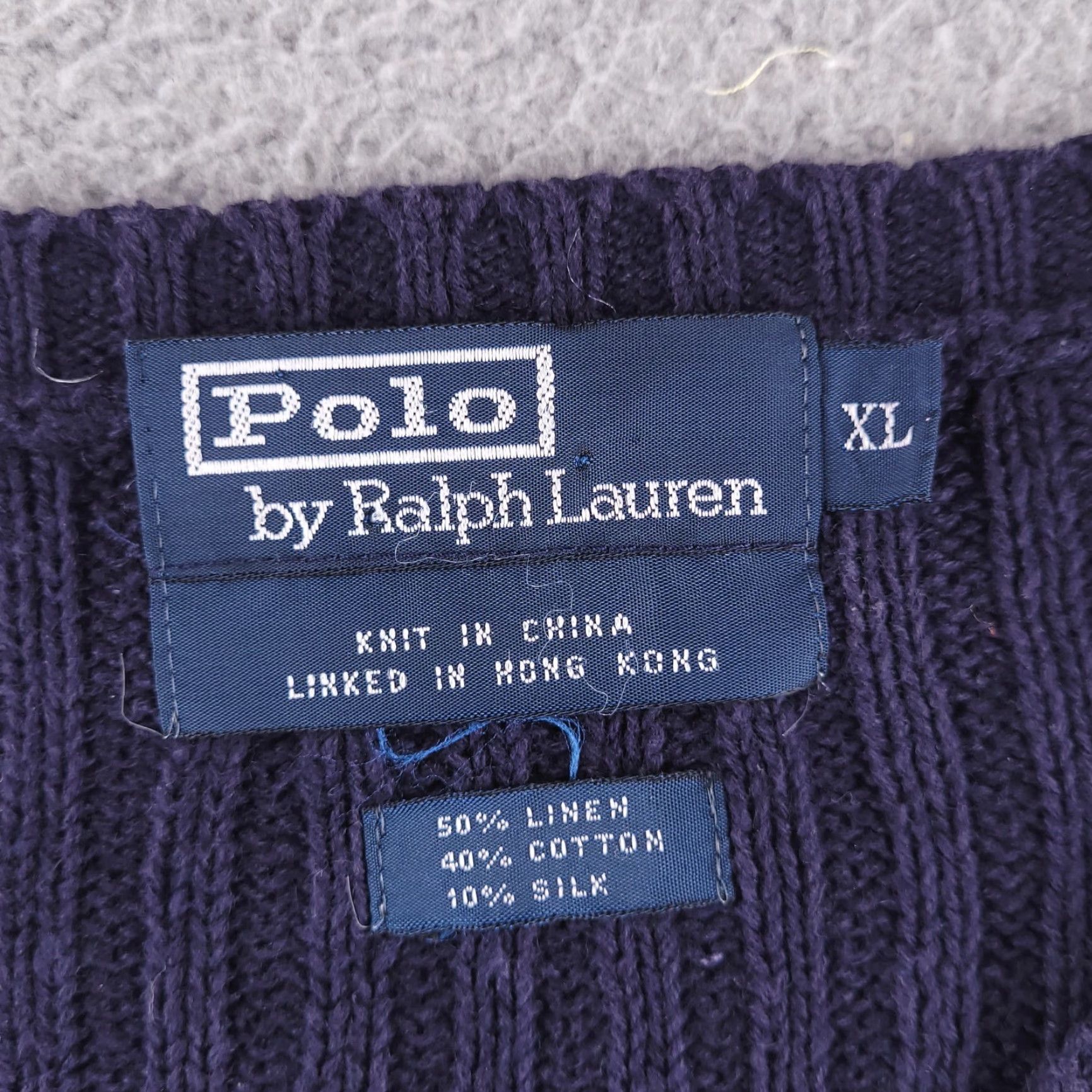 Polo Ralph Lauren VINTAGE Polo Ralph Lauren Vest Sweater Mens XL V-Neck Linen Green Checks Money Vintage Size US XL / EU 56 / 4 - 2 Thumbnail