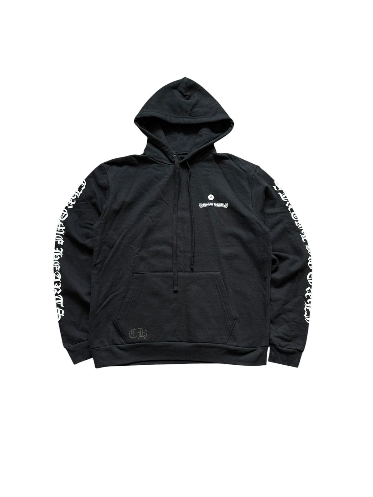 Chrome Hearts SCROLL LOGO SCRIPT PULLOVER HOODIE BLACK Size US M / EU 48-50 / 2 - 1 Thumbnail