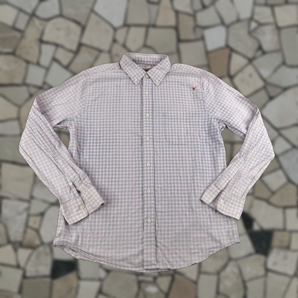 Faherty Faherty Shirt Mens Large Pink Plaid Button-Down Lightweight Cotton Casual Size US L / EU 52-54 / 3 - 1 Thumbnail