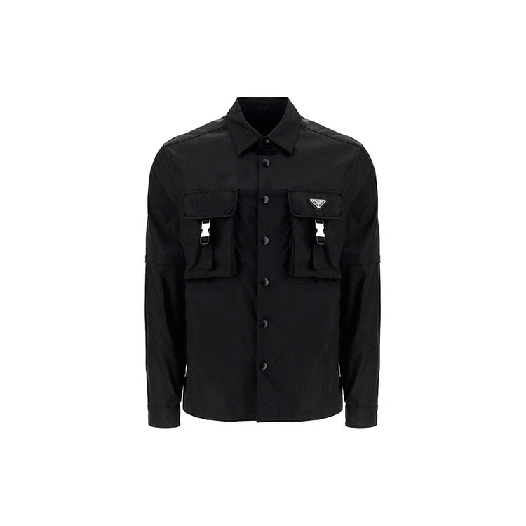 Prada Prada Black Long Sleeve Logo Shirt-2506 Size US XS / EU 42 / 0 - 8 Thumbnail