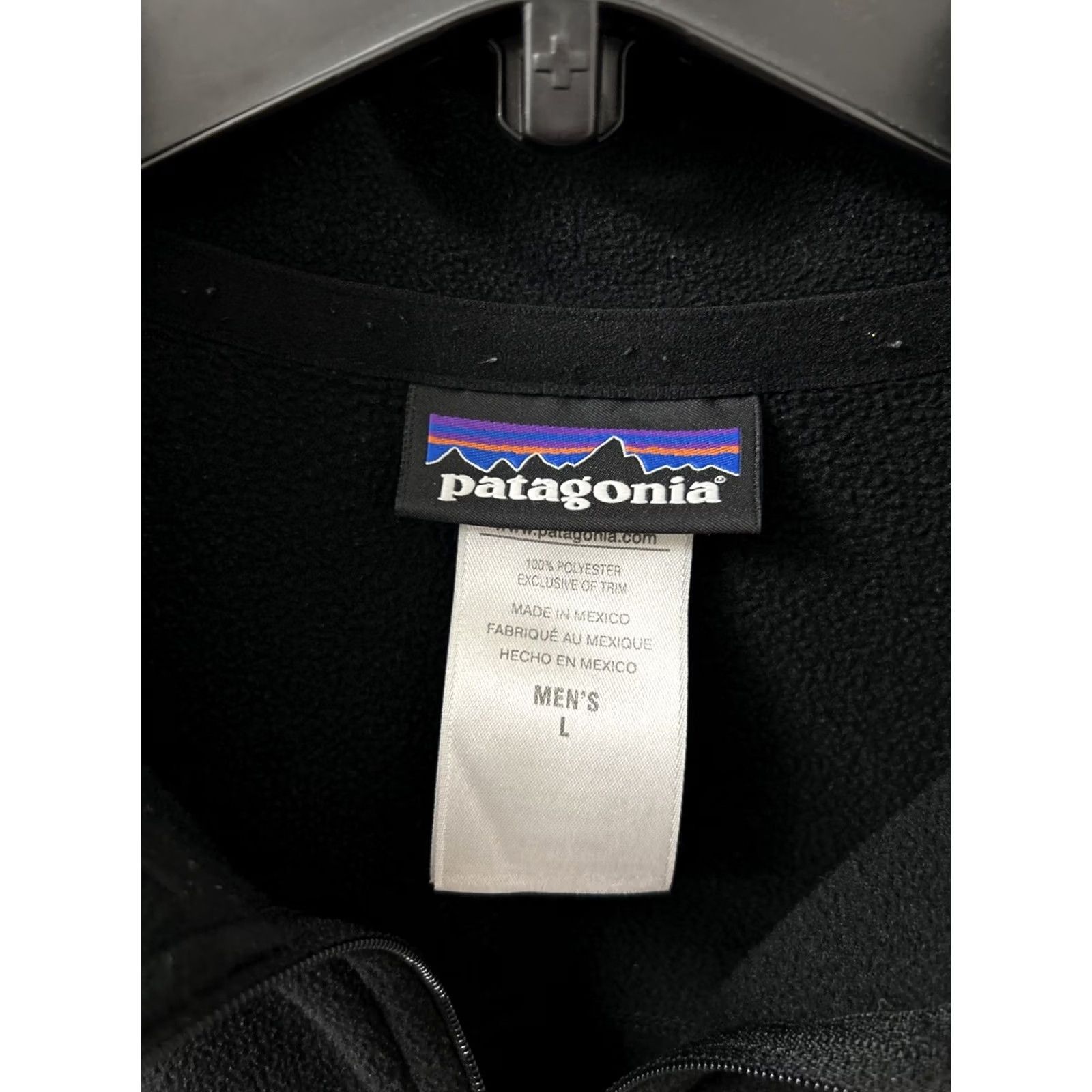 Patagonia VINTAGE Patagonia Micro D Pullover Mens Large Black 1/4 Zip Sweatshirt L/S 26175 Size US L / EU 52-54 / 3 - 6 Thumbnail