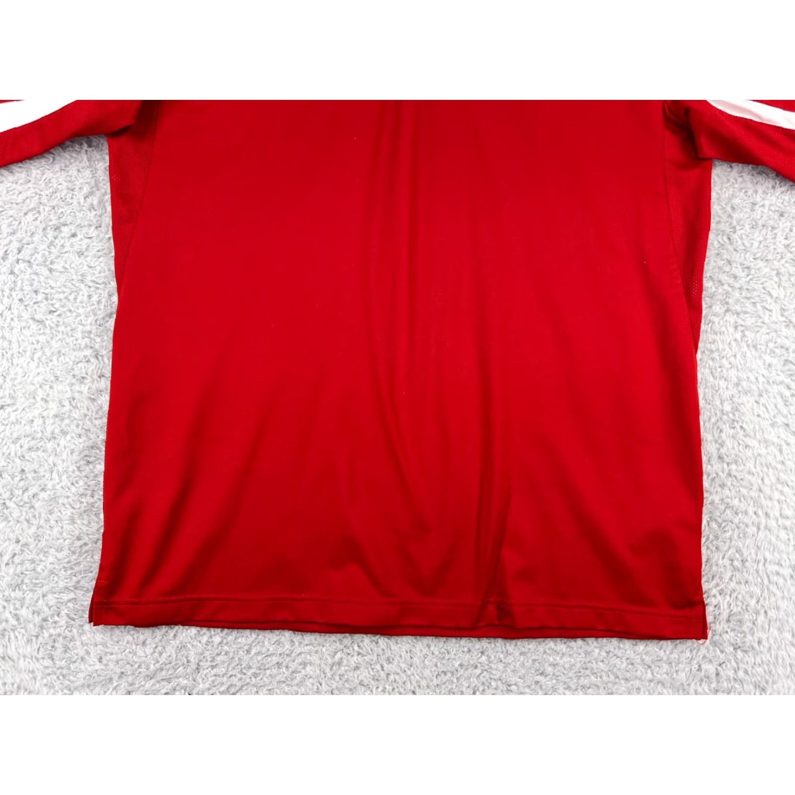 Adidas Adidas Polo Shirt Mens Large Red White Golf Golfer 100% Polyester Team Polo shirt Men Large Red White Golf Apparel Size US L / EU 52-54 / 3 - 5 Thumbnail