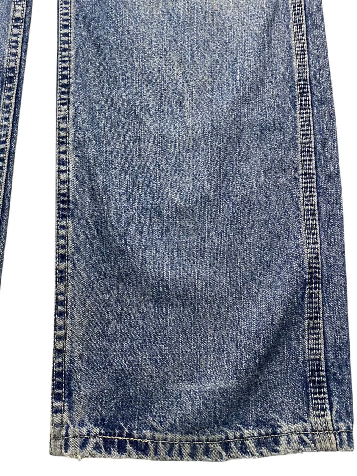 Lee Vintage Lee Carpenter Light Wash Distressed Loose Pants Size US 35 - 8 Thumbnail