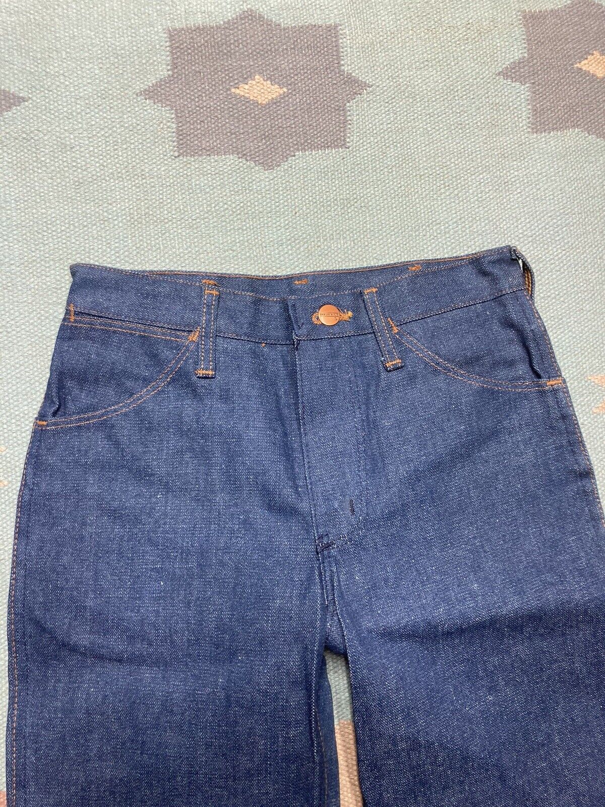 Vintage Vtg 70s maverick denim bell bottom jeans flare hippie 27x30 Size 27" / US 4 / IT 40 - 7 Thumbnail