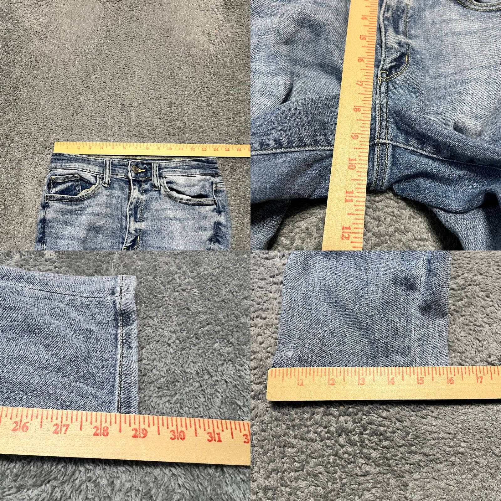 Denime Judy Blue Jeans Womens Boyfriend Mid Rise Ankle Blue Denim 27x29 1/25 Blue Womens Size 42" / US 20 - 8 Thumbnail