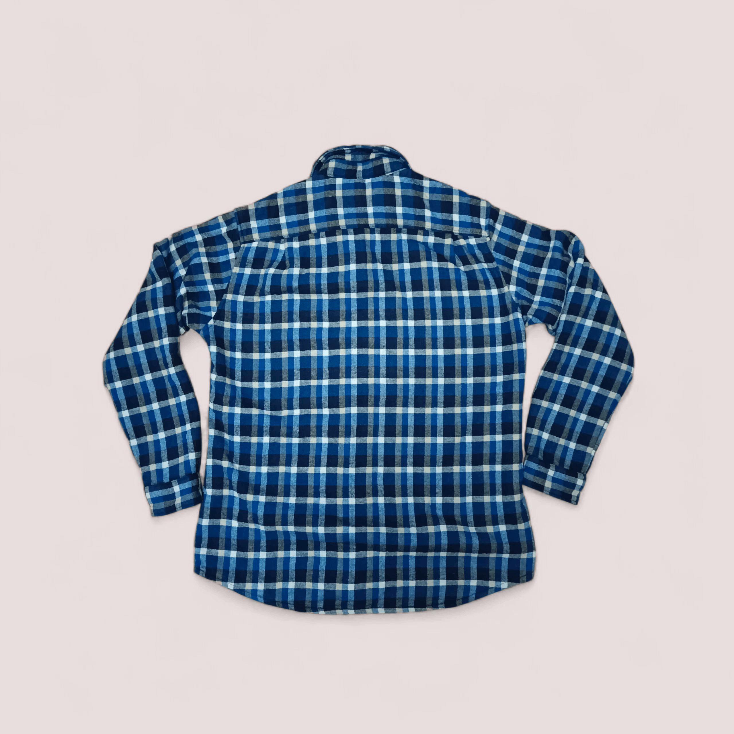 Flannel GU Blue Check Flannel Jacket With Fleece Lining Size US M / EU 48-50 / 2 - 4 Thumbnail
