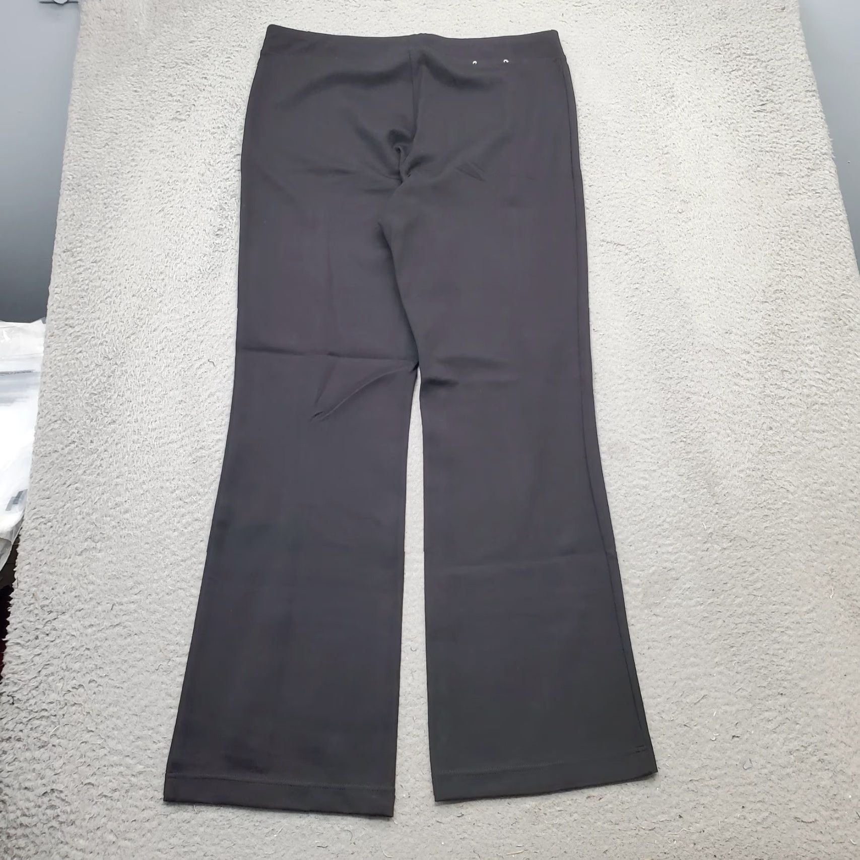 Calvin Klein Calvin Klein Womens Large Black Regular Fit Stretch Bootcut Ankle Pants Pull On Size 36" / US 14 / IT 50 - 2 Thumbnail