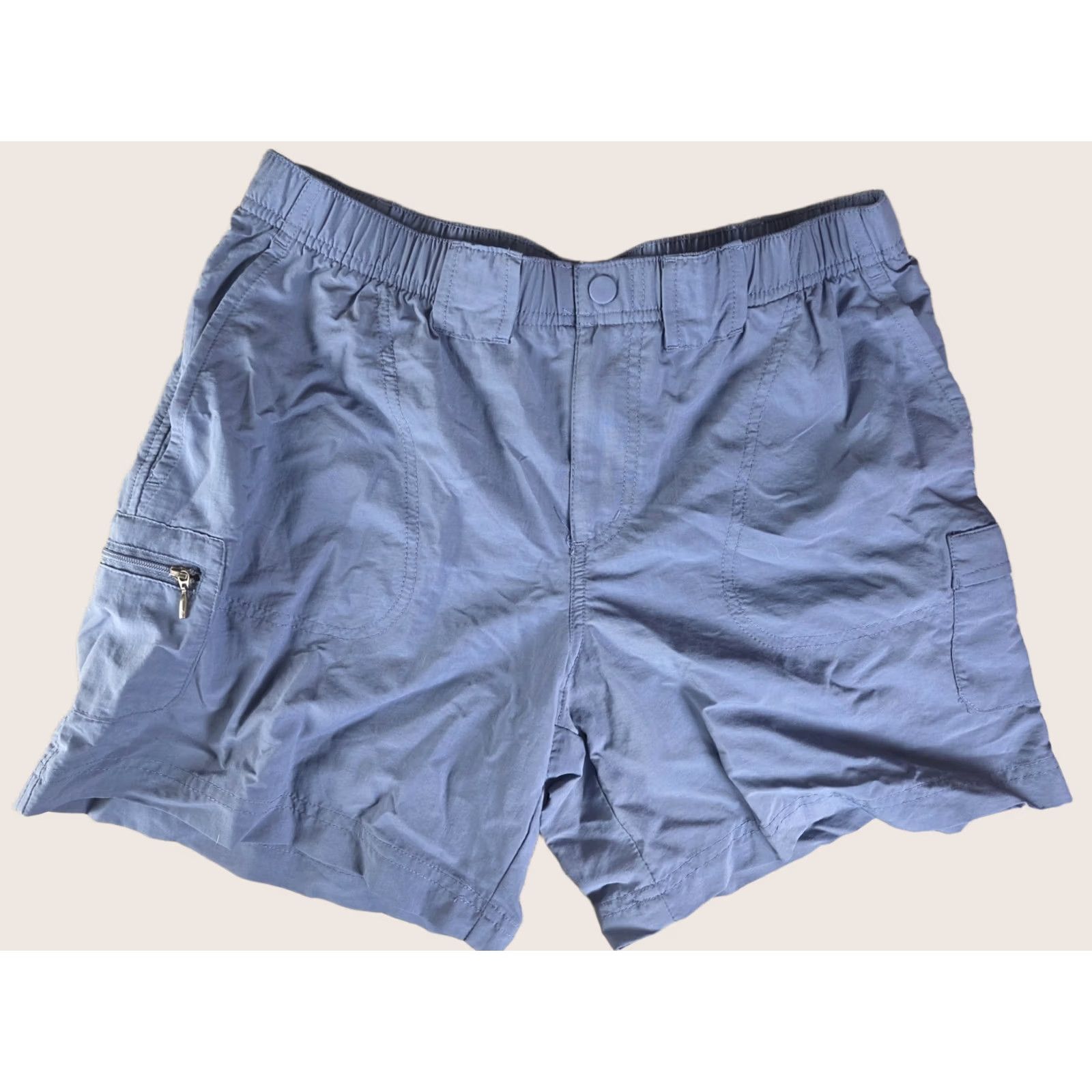 Vintage Columbia Mens Medium Blue Chino Shorts Outdoors Hiking Pockets Size US 31 - 1 Thumbnail