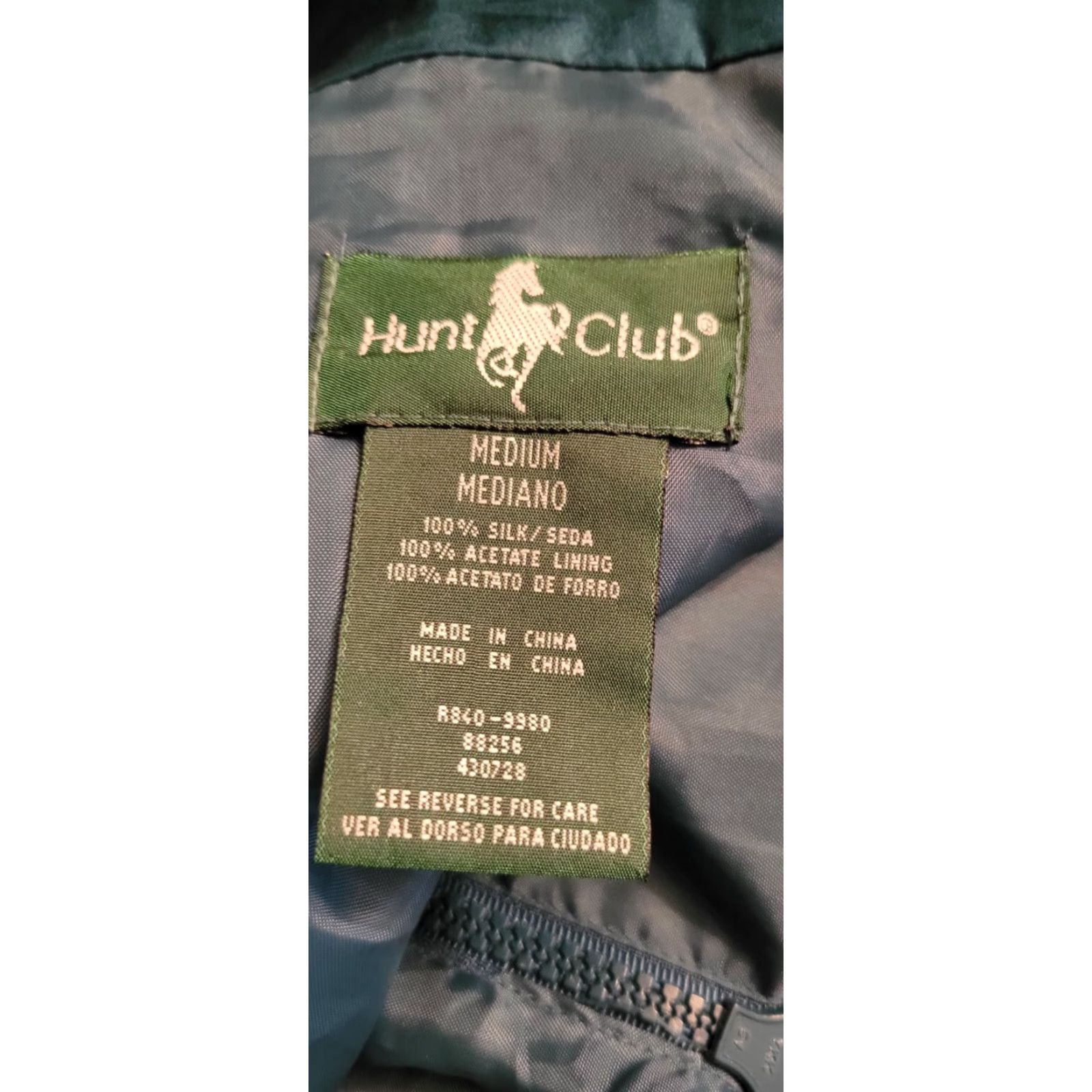Vintage VINTAGE Hunt Club 2 Pc Track Suit Teal Gold M Women's Silk EUC Jacket Pants 1980s Size 32" / US 10 / IT 46 - 7 Thumbnail