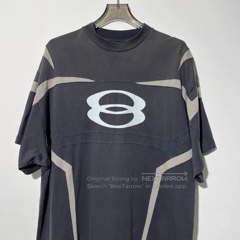 Balenciaga Balenciaga Double Ring King Logo T-Shirt Size US L / EU 52-54 / 3 - 3 Thumbnail