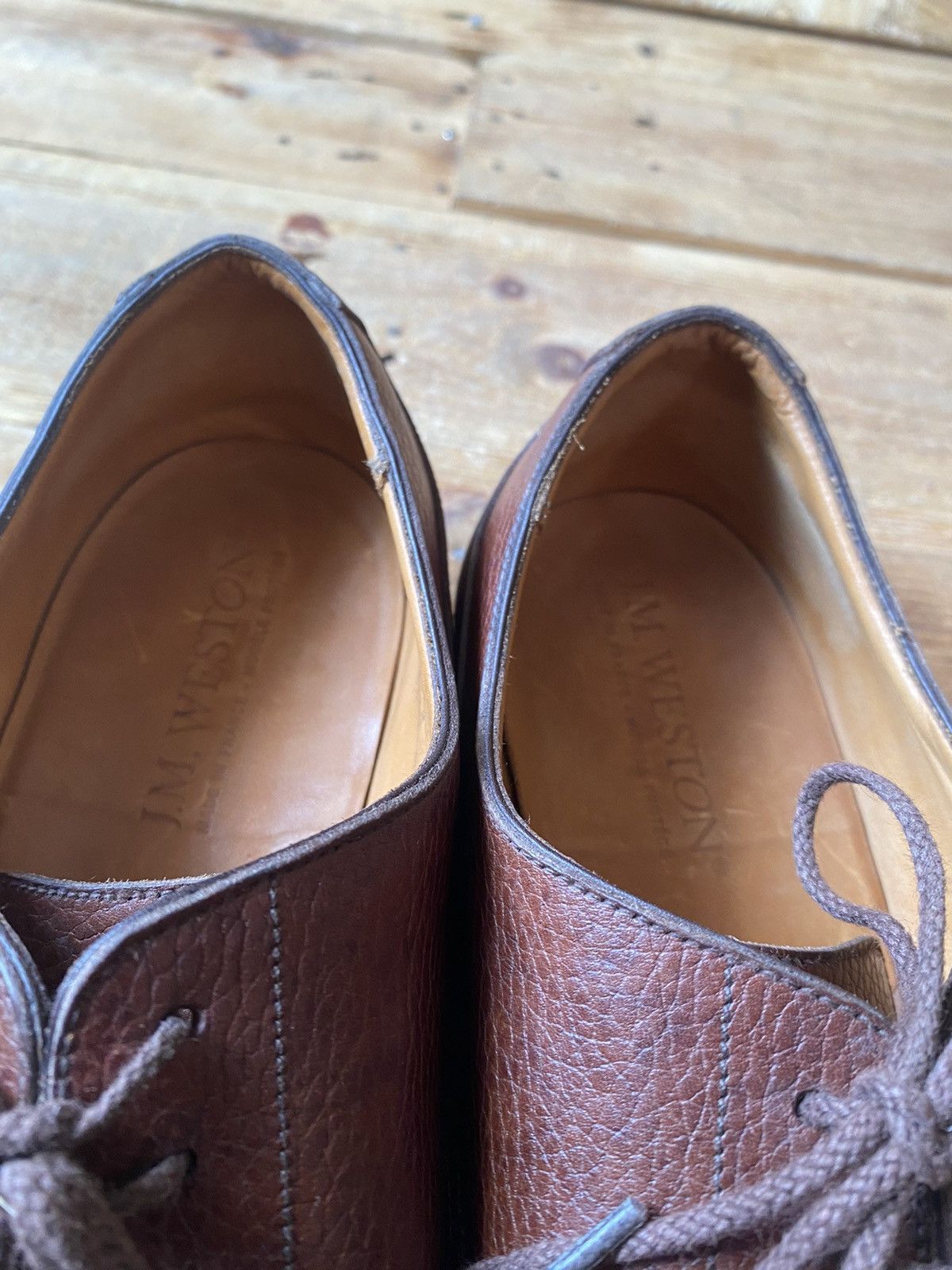 J.M. Weston J.M.Weston 641 brown derby leather shoes sz Uk8E Size US 9 / EU 42 - 18 Thumbnail