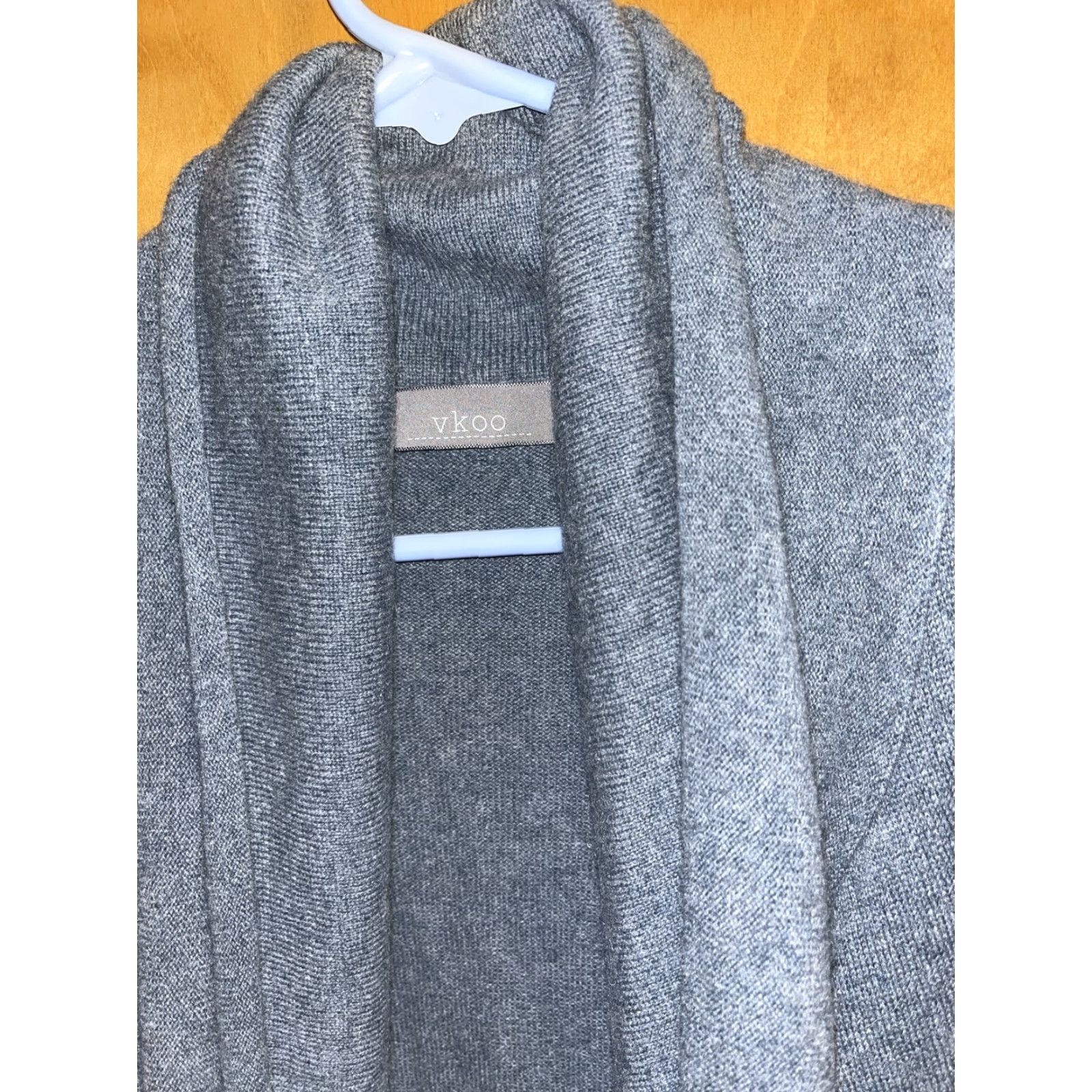 Vintage VINTAGE VKOO Women's Sweater Vest - Grain Cashmere Knit Sleeveless Gray 100% Casual Bohemian Size Small Size S / US 4 / IT 40 - 3 Thumbnail