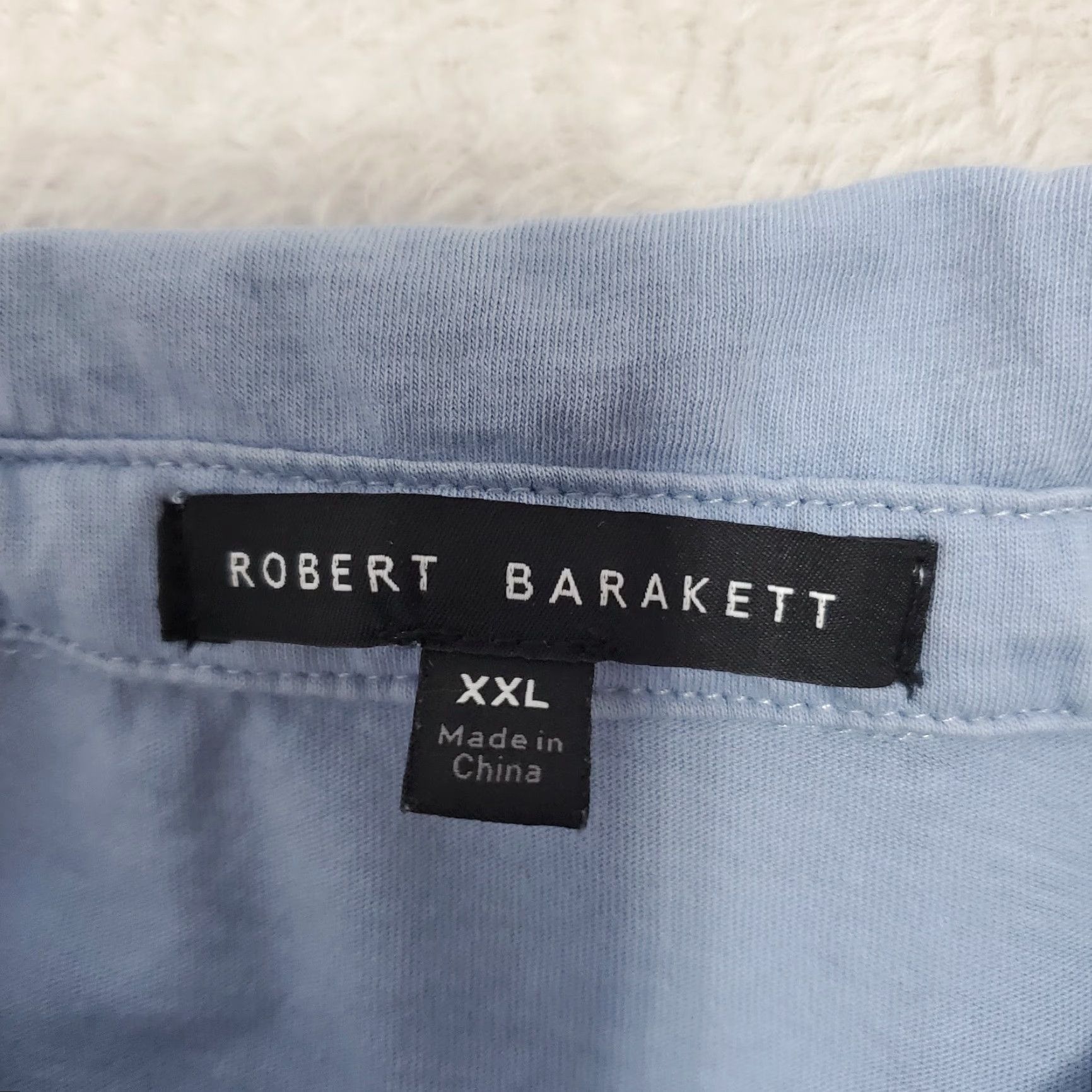 Vintage VINTAGE Robert Barakett Kentville Polo Shirt Men 2XL Short Sleeve Light Blue Cotton Polo Mens Size US XXL / EU 58 / 5 - 3 Thumbnail