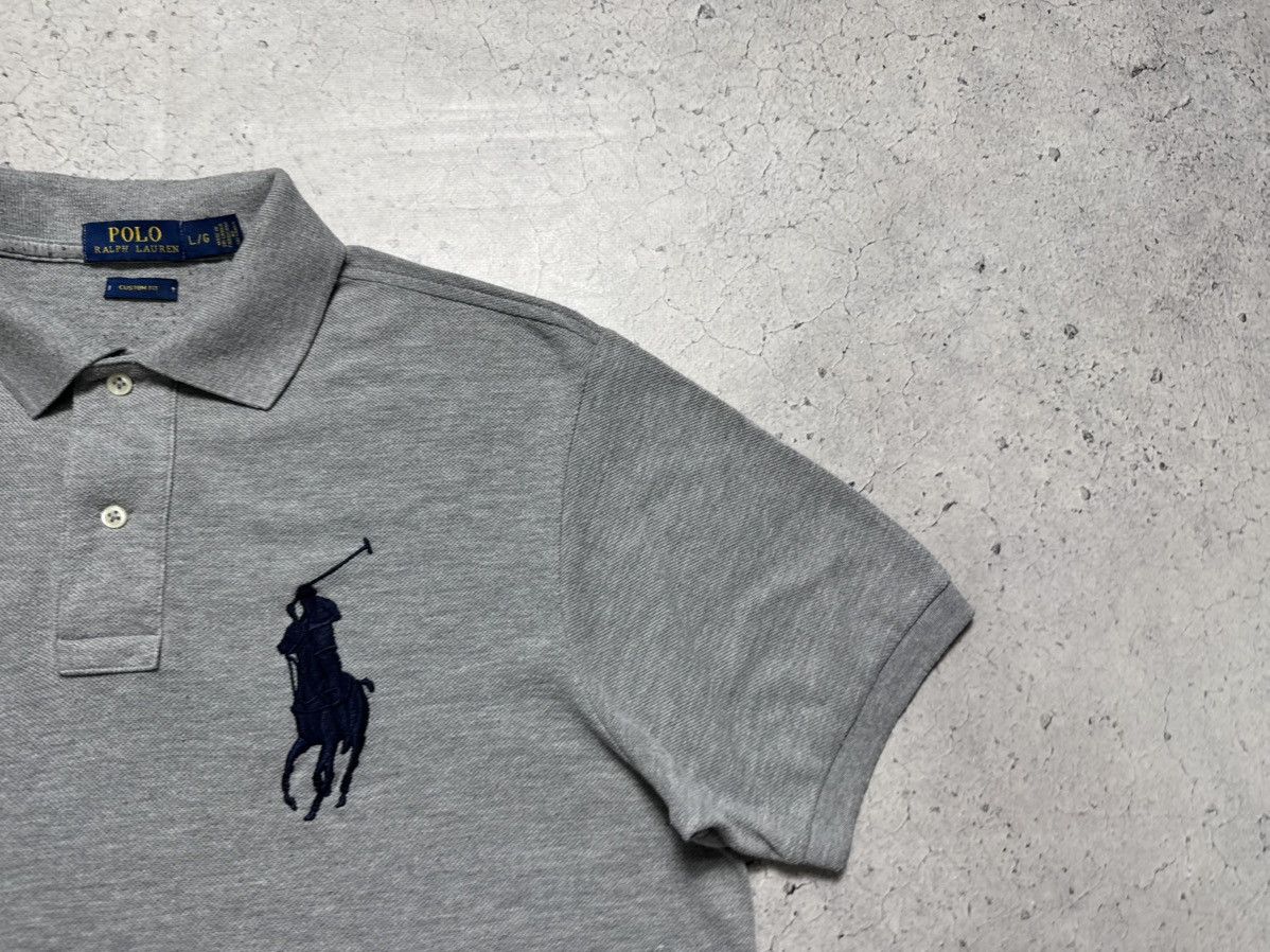 Polo Ralph Lauren Polo Ralph Lauren Big Pony #3 Vintage Polo Shirt Gray Size US L / EU 52-54 / 3 - 2 Thumbnail