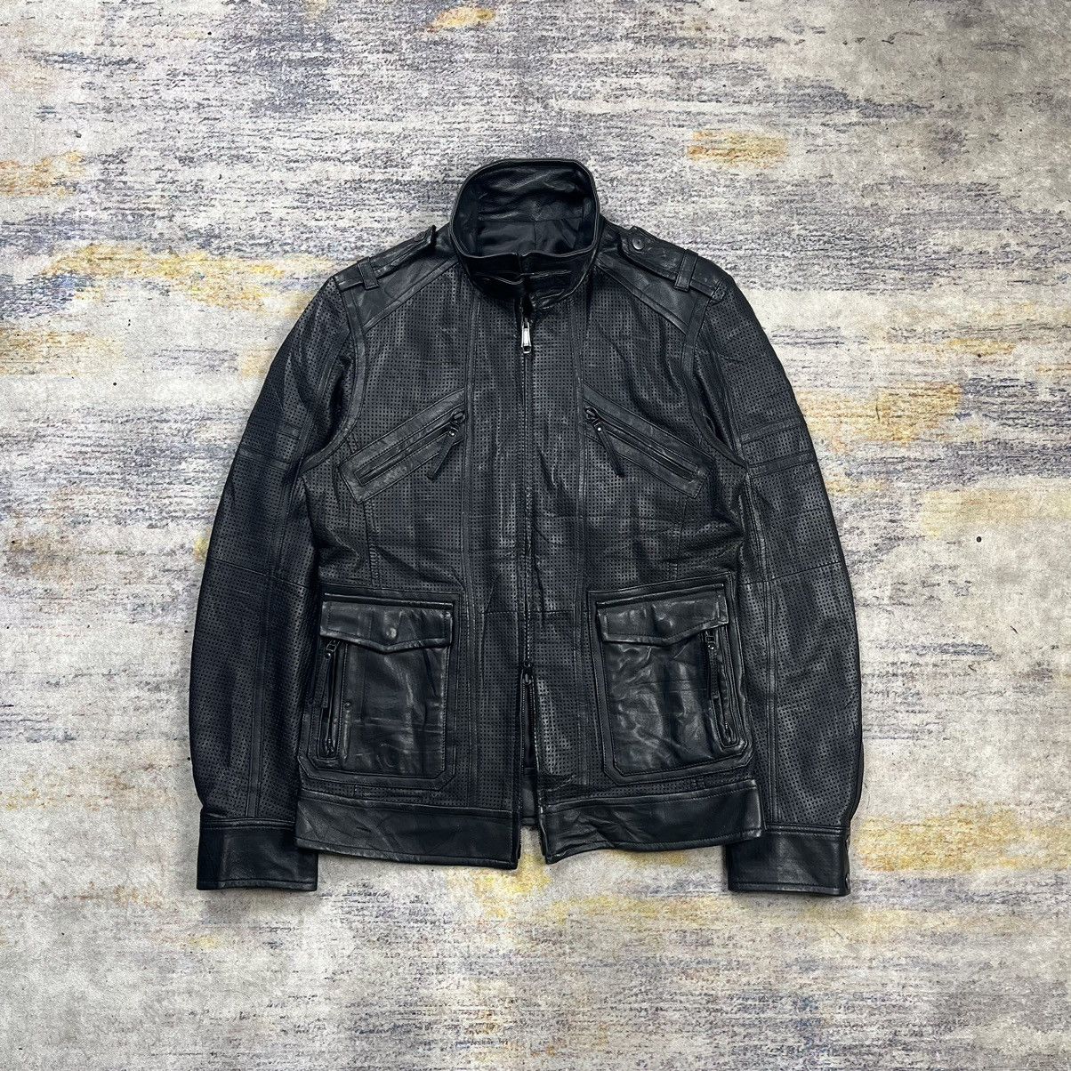 5351 POUR LES HOMMES × If Six Was Nine × Le Grande Bleu (L.G.B.) 5351 Pour Les Hommes rider leather jacket Size US M / EU 48-50 / 2 - 2 Thumbnail