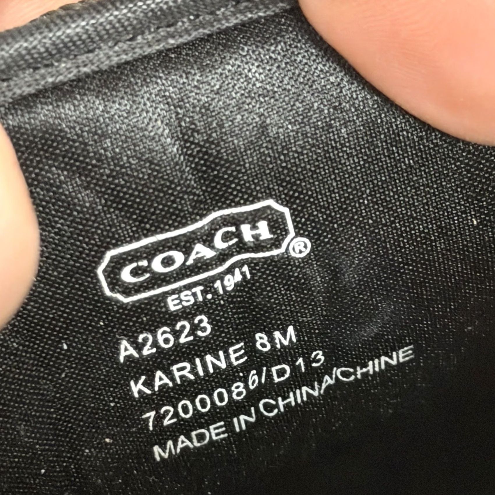 Coach COACH Karine Signature C Sneakers Black With Sequin Size 8 M Womens Sneaker Walking Casual Shoes Signature C Logo Small Details M Womens Size US 6 / IT 36 - 4 Thumbnail