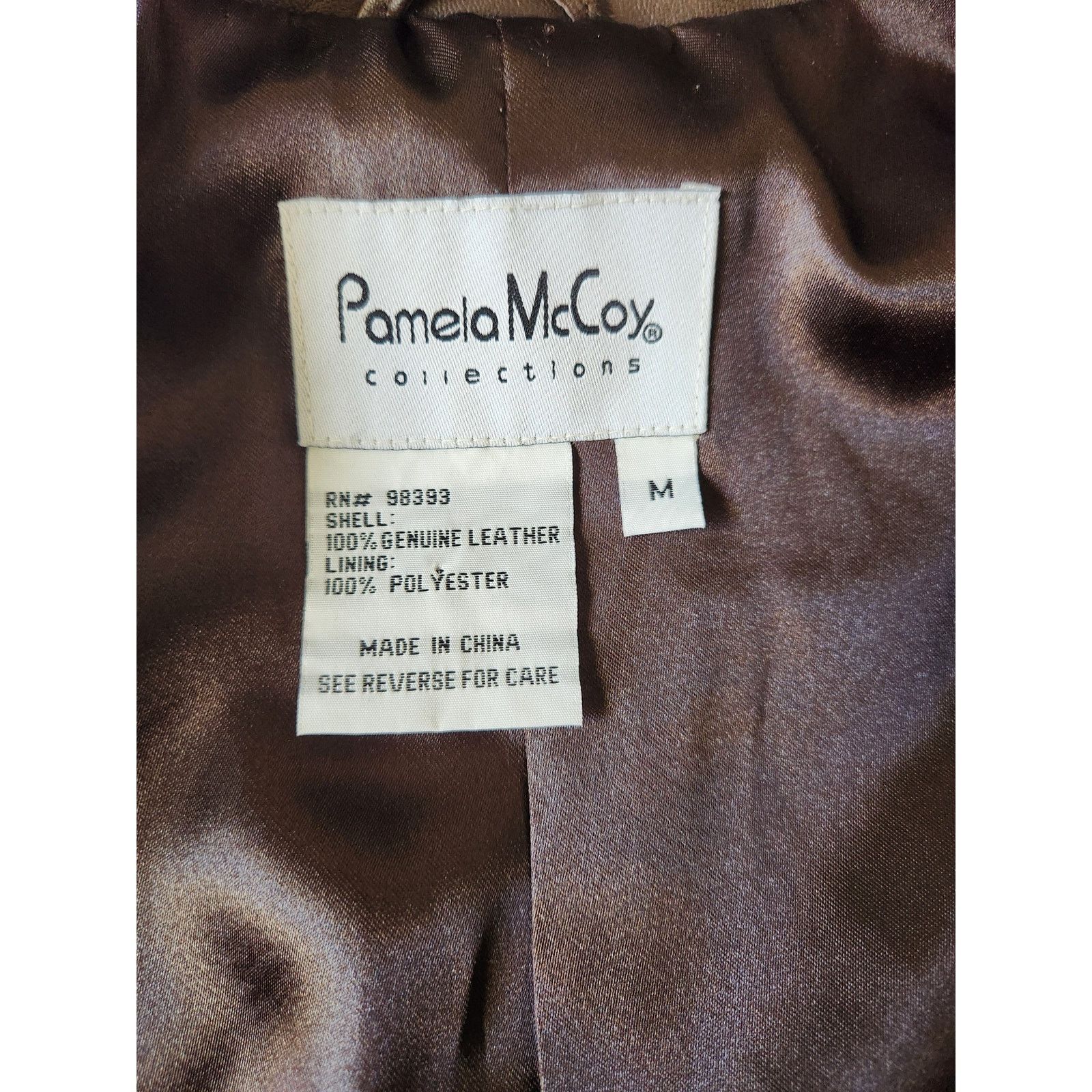 Other Pamela McCoy Collections Women's Genuine Leather Jacket-M Size M / US 6-8 / IT 42-44 - 8 Thumbnail