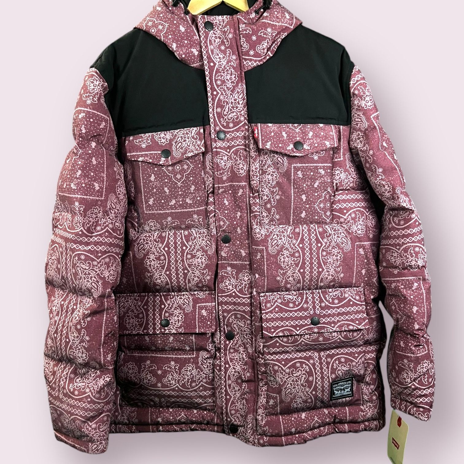 Levi's Levi's Men's Quilted Parka Jacket Bandana Sz L $250 Size US L / EU 52-54 / 3 - 1 Thumbnail