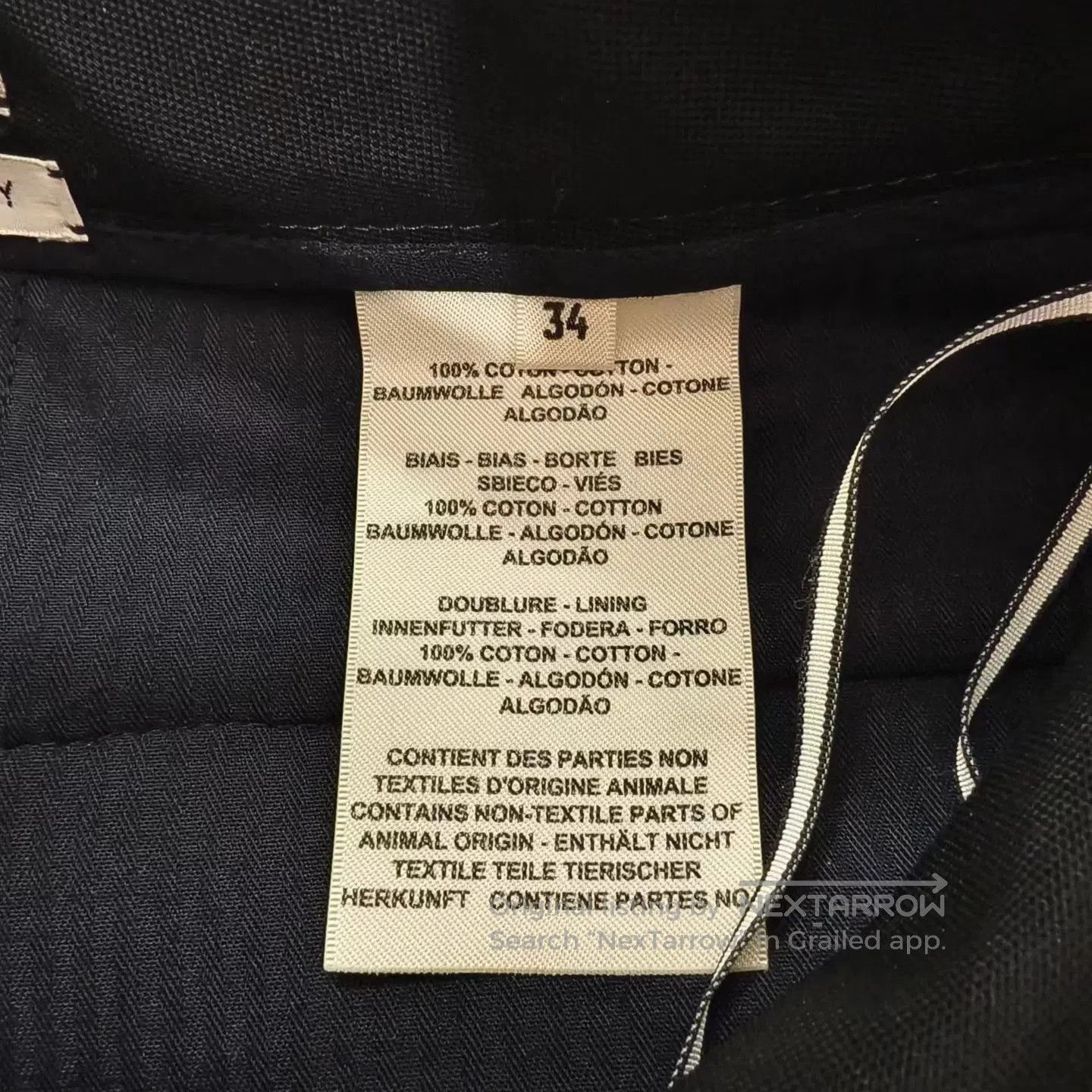 Hermes Hermes Black Wide-Leg Pants. Size 33" - 4 Thumbnail