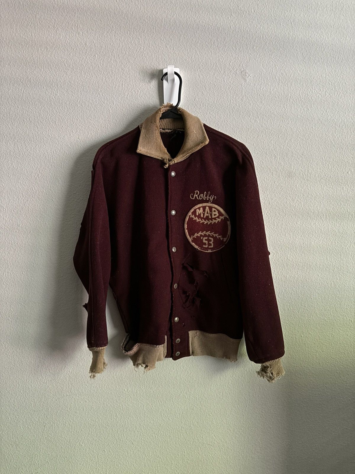 True Vintage 50s Butwin Thrashed Varsity Jacket