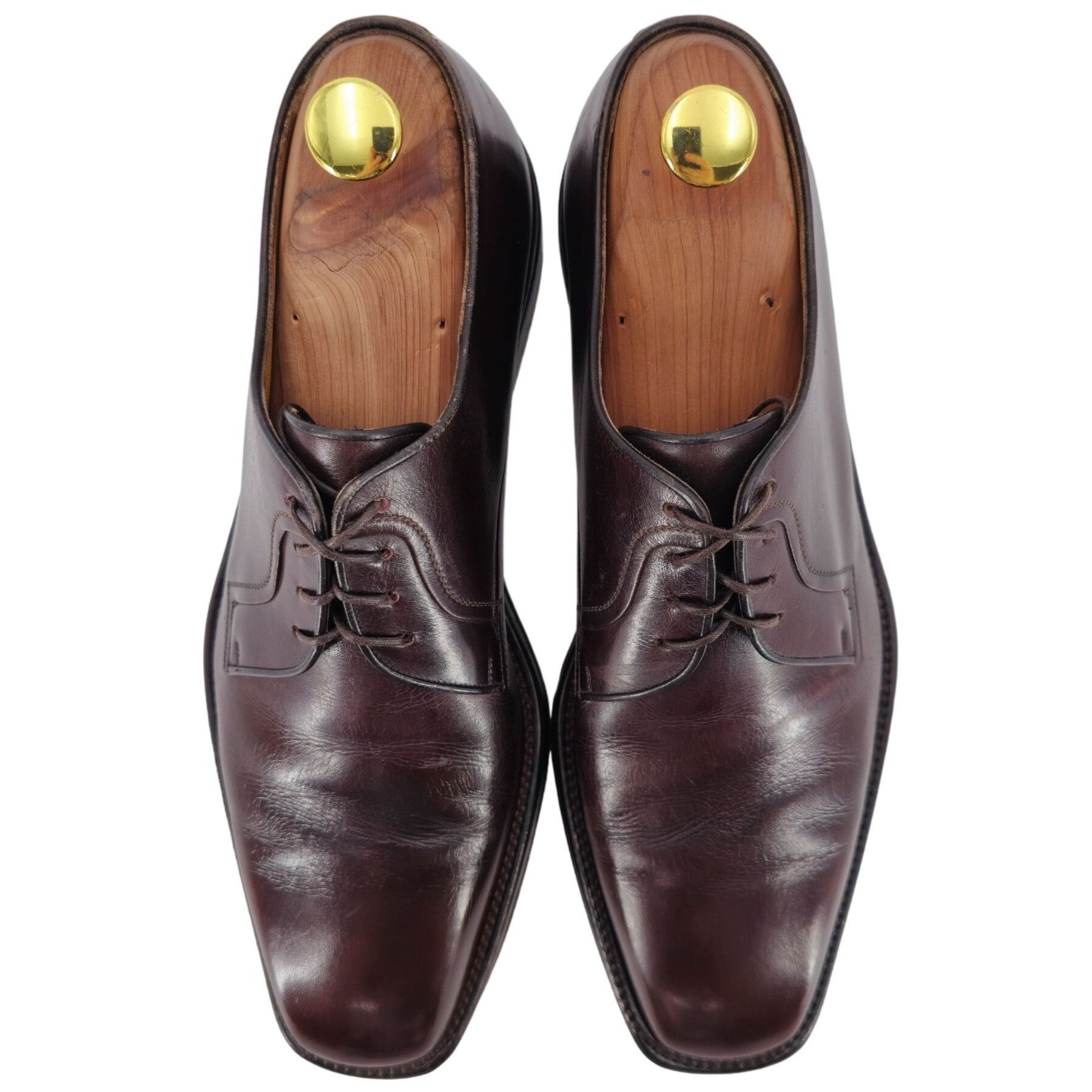 Testoni A. Testoni Italy Mens 8.5 Brown Leather Dress Shoes Oxfords Size US 8.5 / EU 41-42 - 9 Thumbnail
