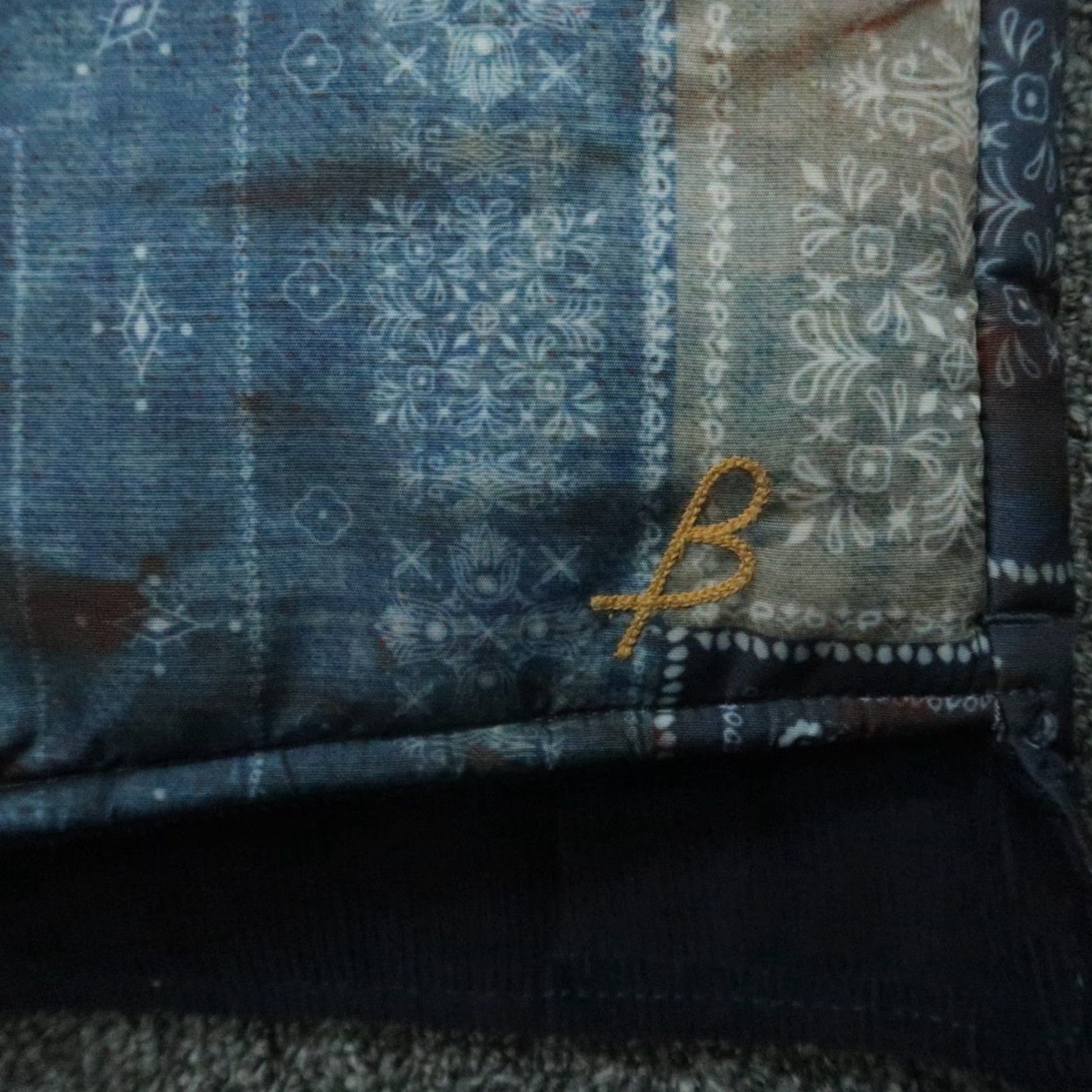 Vintage VINTAGE Birdwell Beach Britches Vest Mens Large Blue Bandana Patchwork Corduroy Lined Size US L / EU 52-54 / 3 - 4 Thumbnail